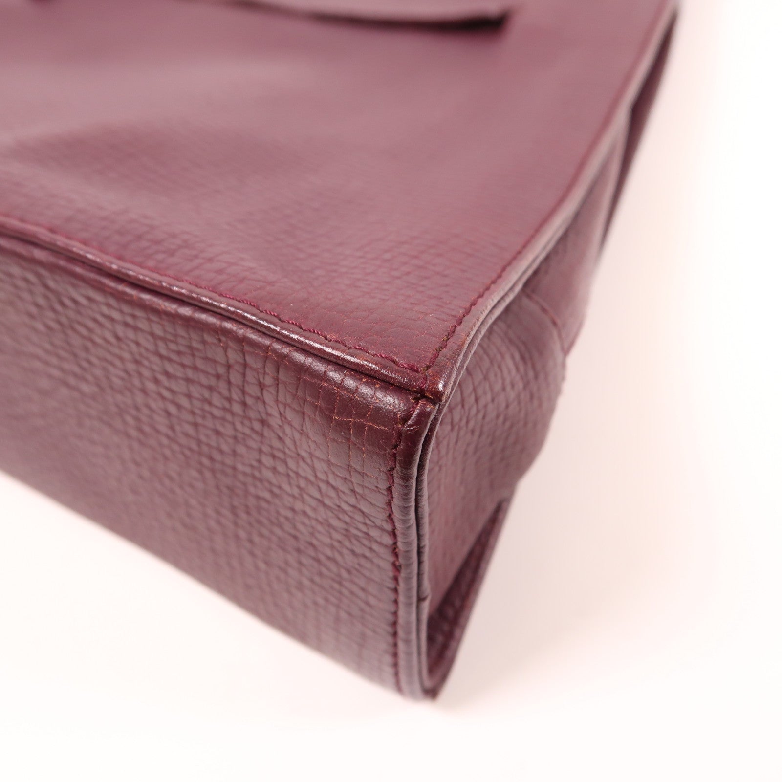 LOEWE 牛皮皮革Shoulder Bag銀扣肩背袋