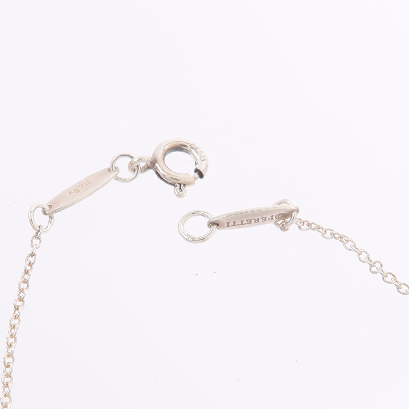 TIFFANY＆CO 925純銀Open Heart Pendant With Diamond SM鑽石項鍊