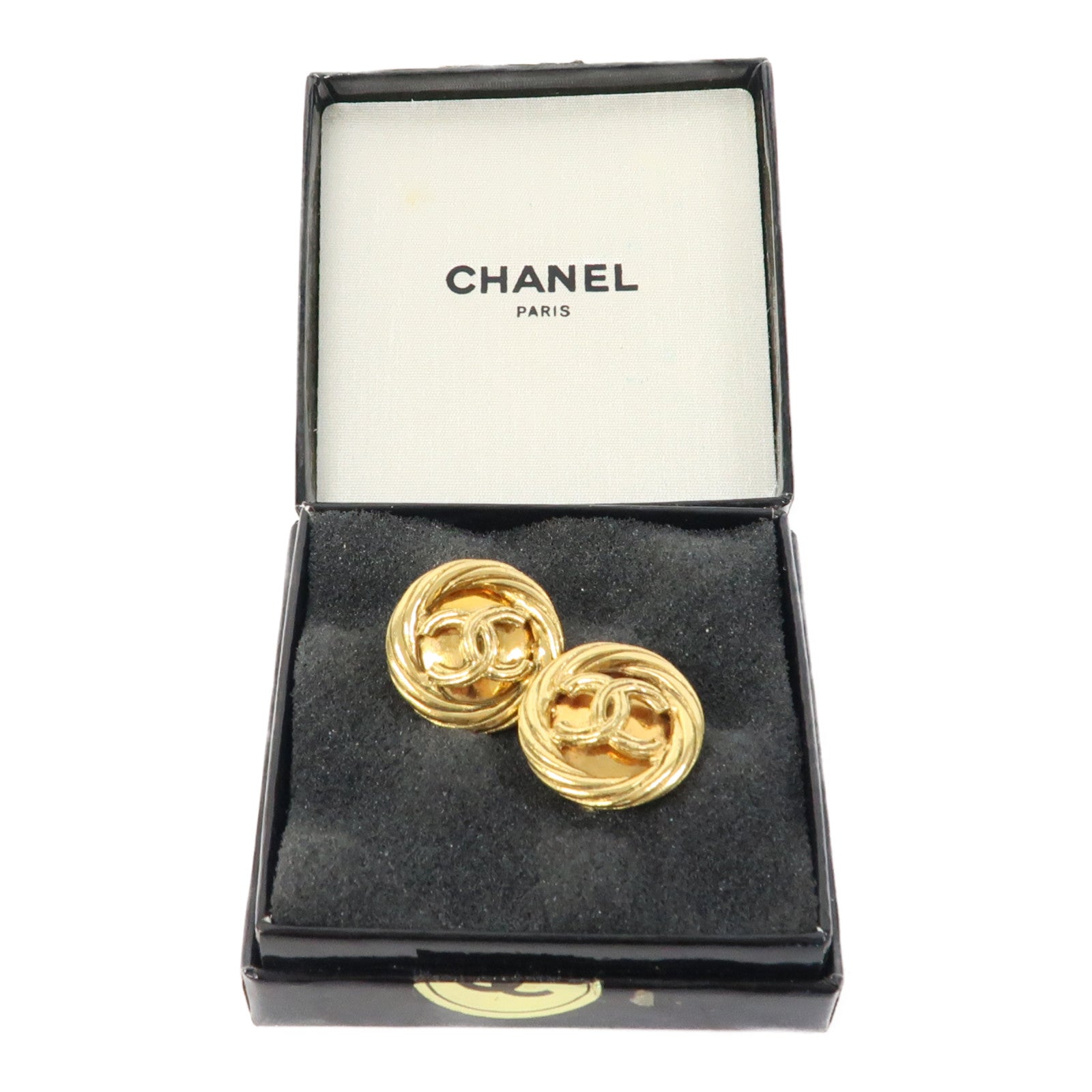 CHANEL 金屬Vintage Earrings耳環金色