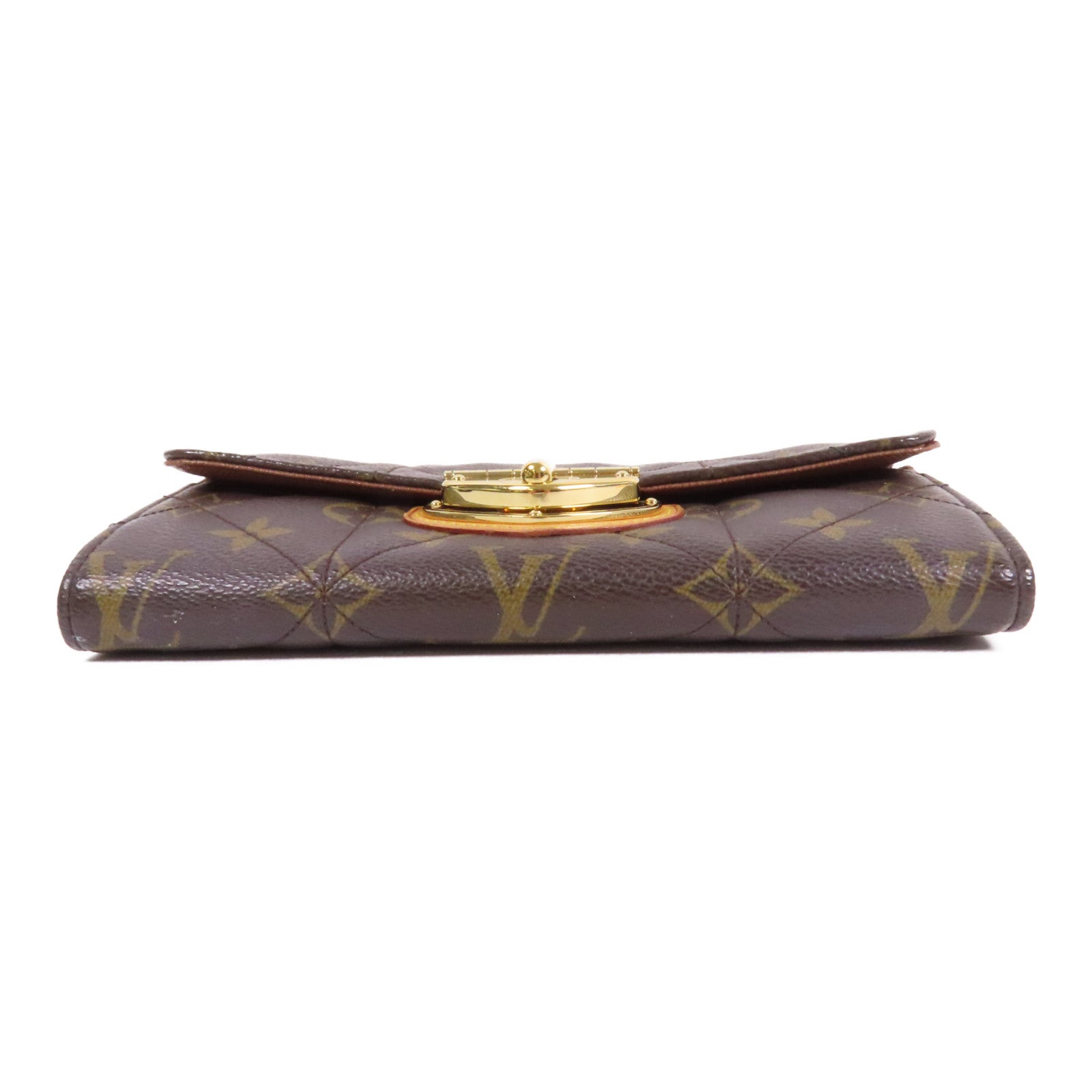 LOUIS VUITTON Monogram Portefeuille Sarah Etoile金扣長錢包啡色