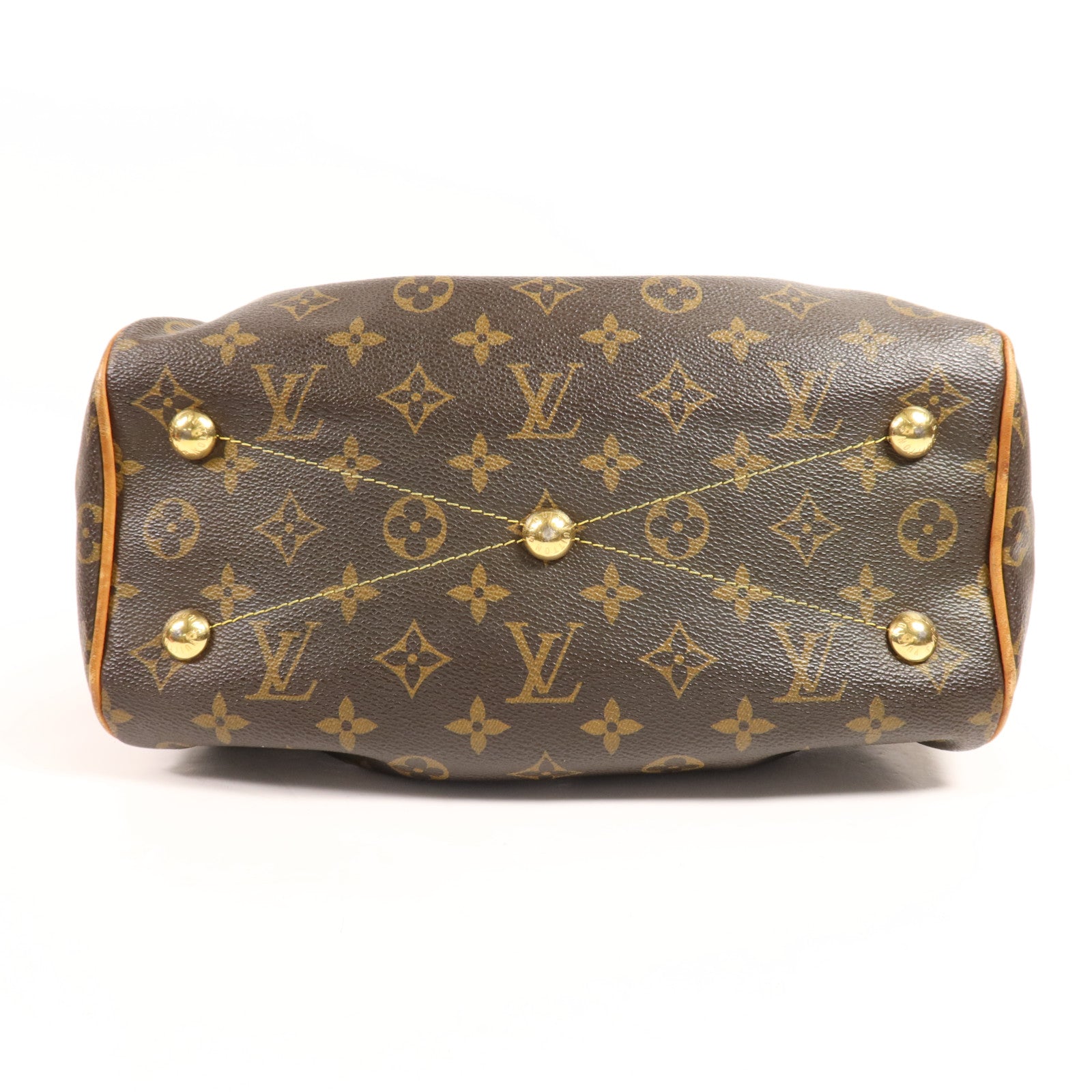 LOUIS VUITTON Monogram Tivoli PM金扣手挽袋