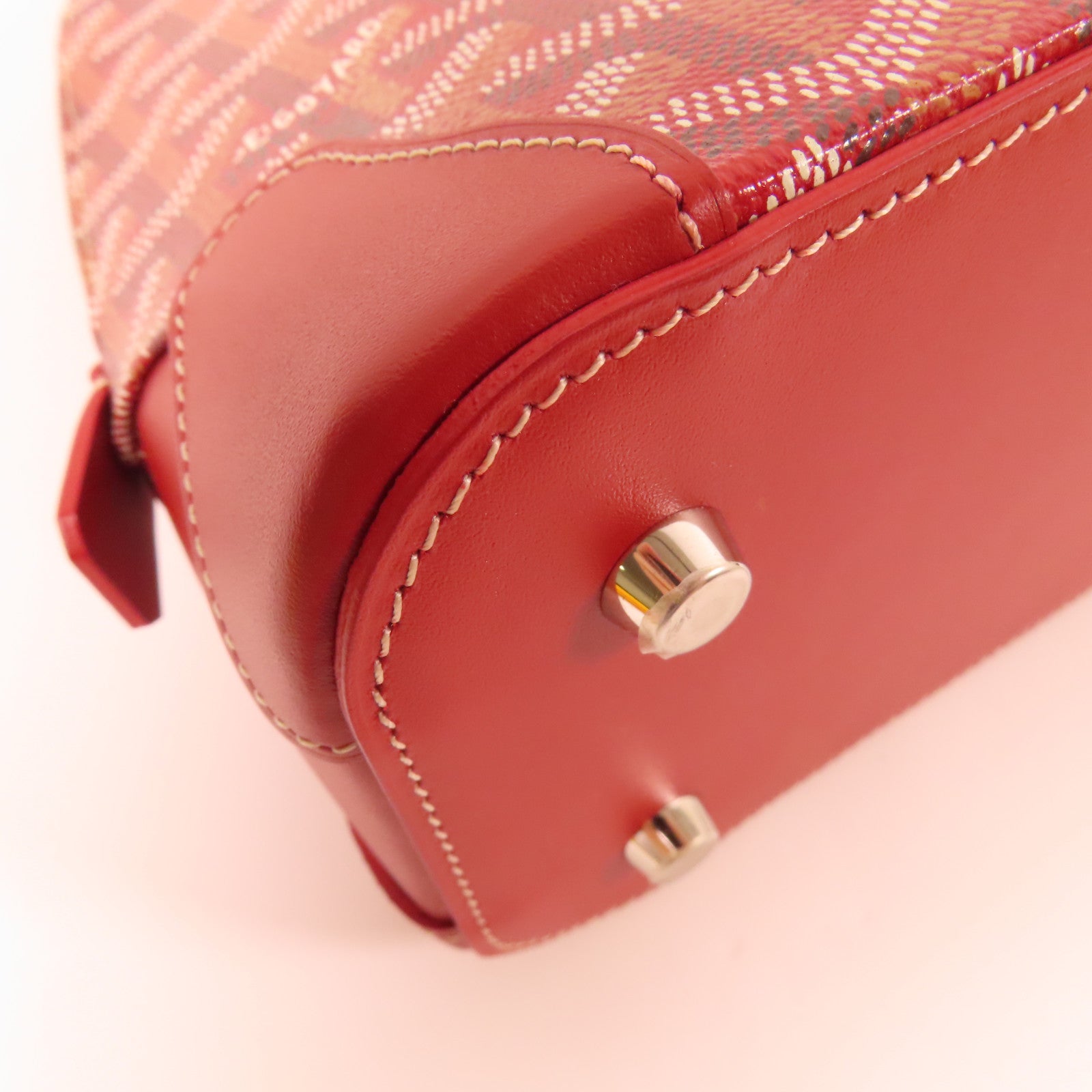 GOYARD 塗層帆布Vendome Mini銀扣手挽袋