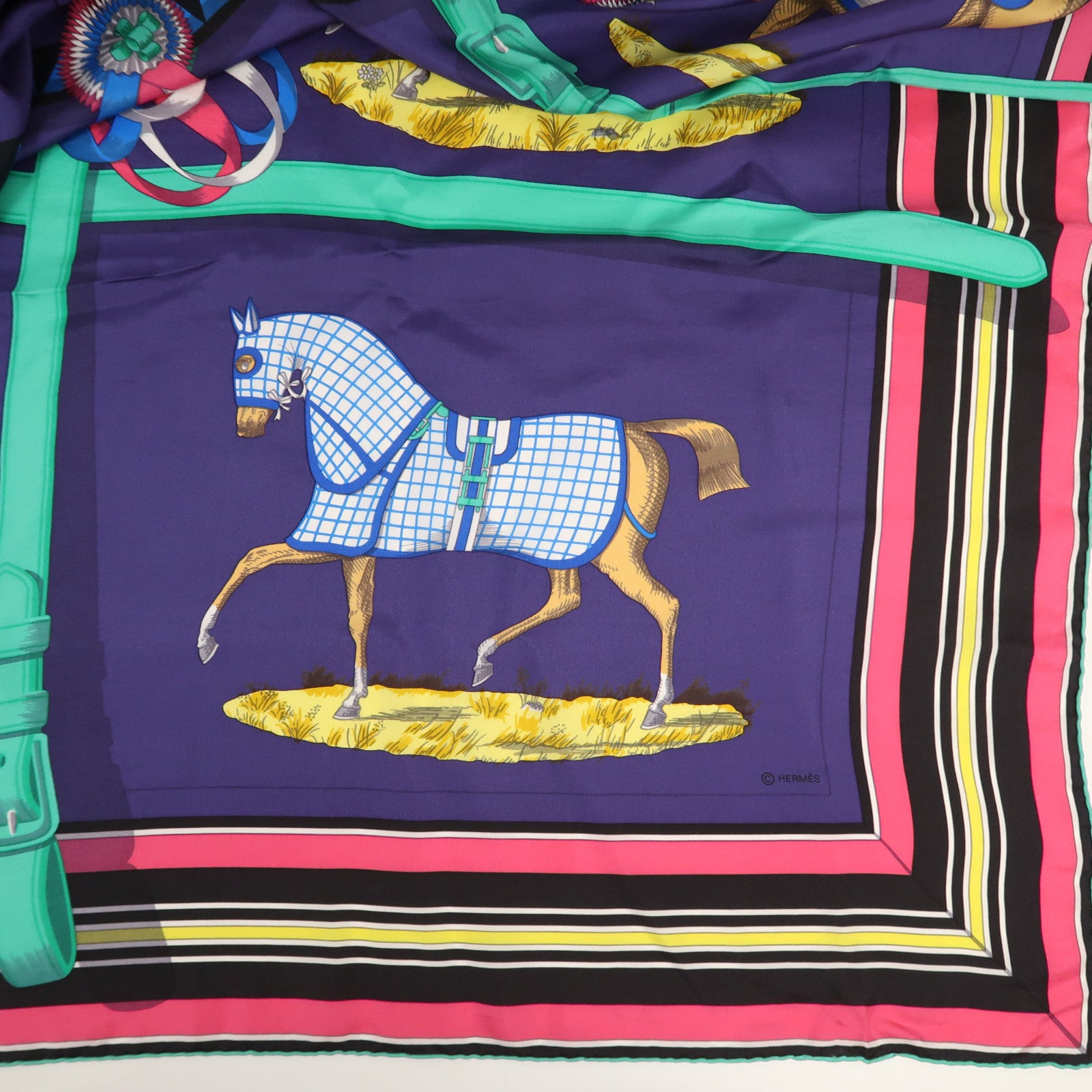 HERMES 絲質Scarf 140X140絲巾