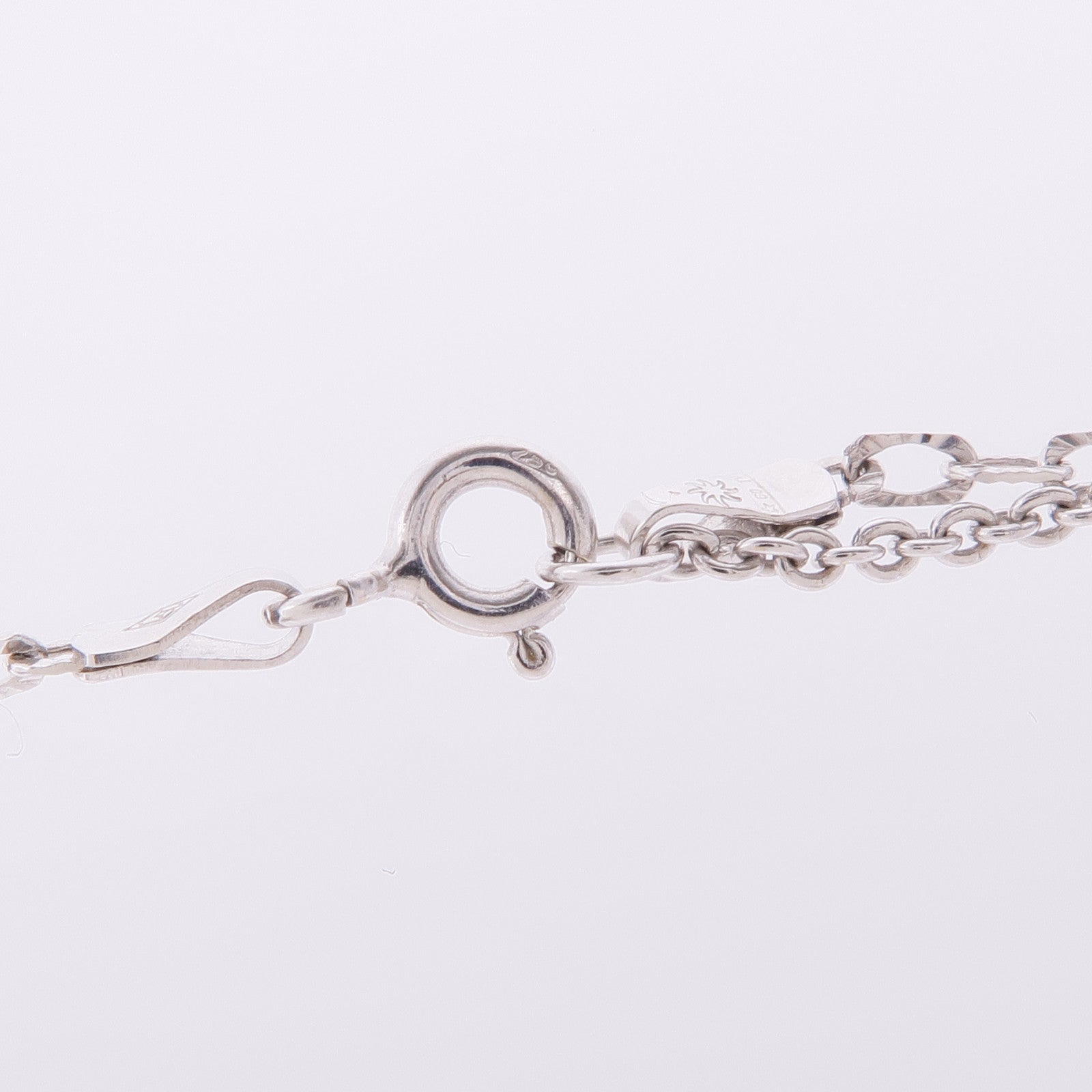 JEWELRY Jade Diamond Necklace 18K White Gold