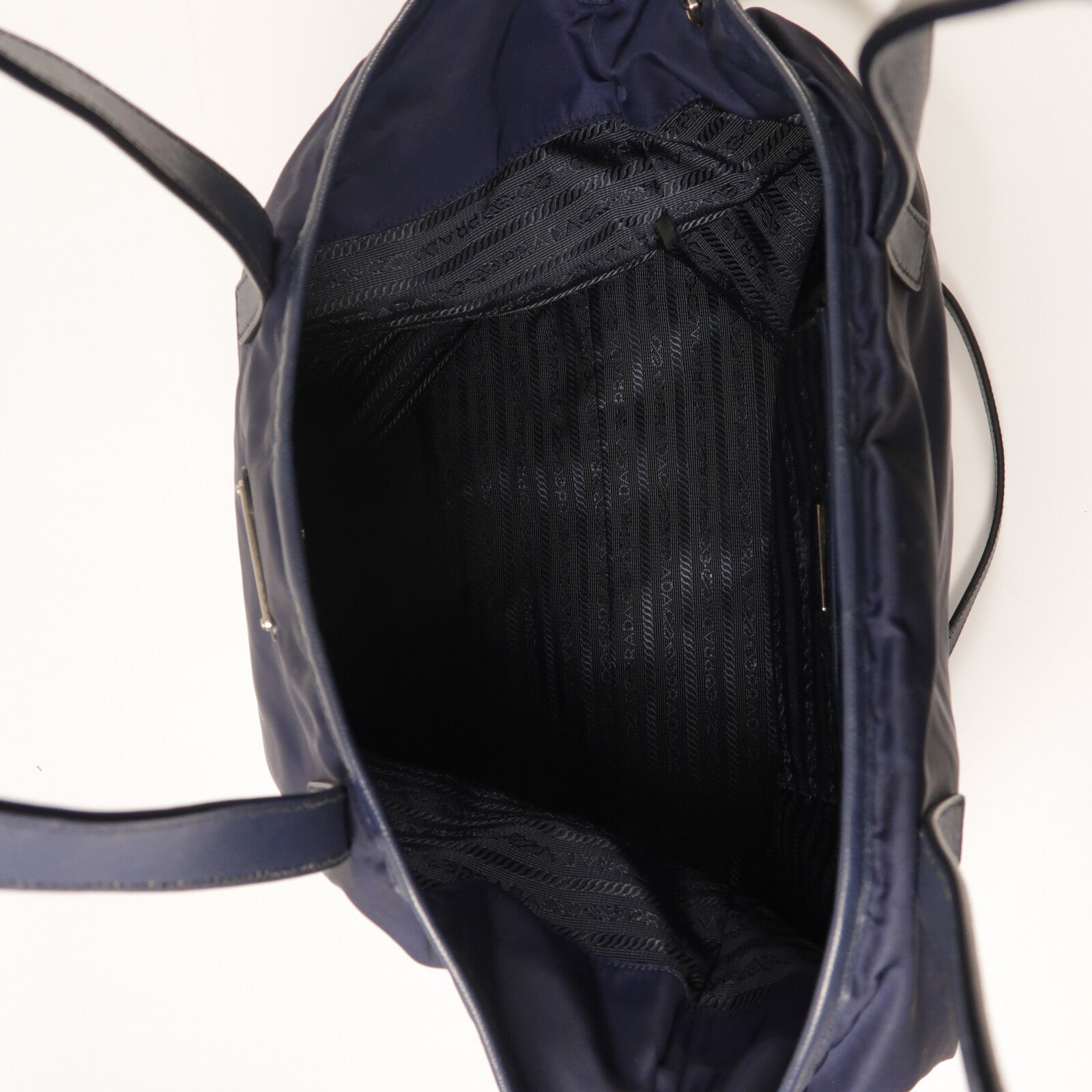 PRADA 尼龍Shoulder Bag銀扣手挽肩背兩用袋