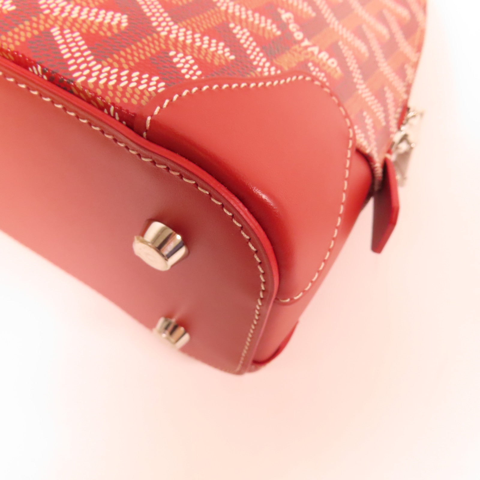 GOYARD 塗層帆布Vendome Mini銀扣手挽袋