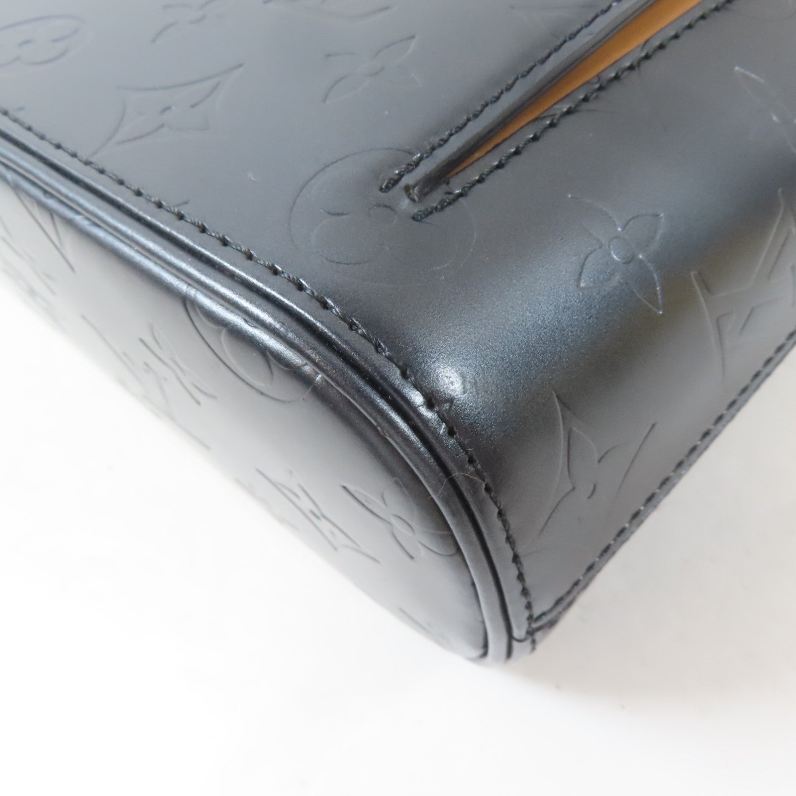 LOUIS VUITTON Monogram Mat Alston銀扣肩背袋灰色