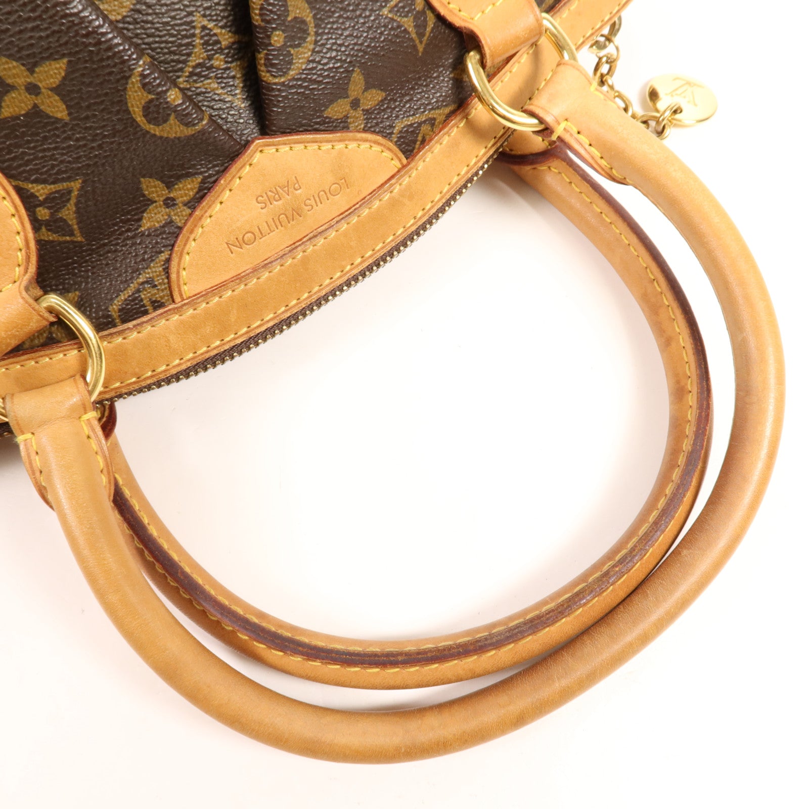 LOUIS VUITTON Monogram Tivoli PM金扣手挽袋