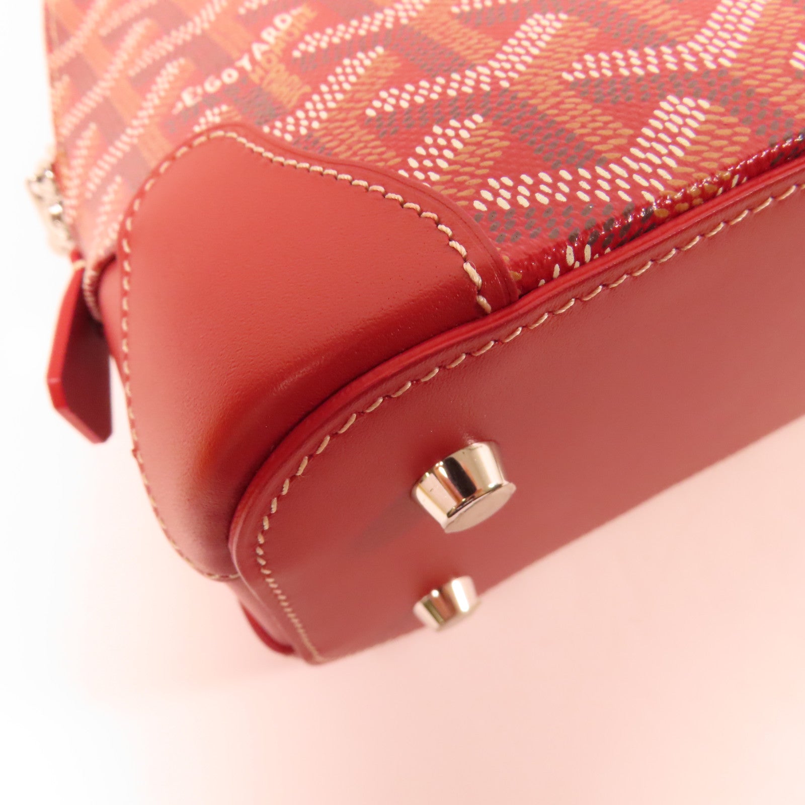 GOYARD 塗層帆布Vendome Mini銀扣手挽袋