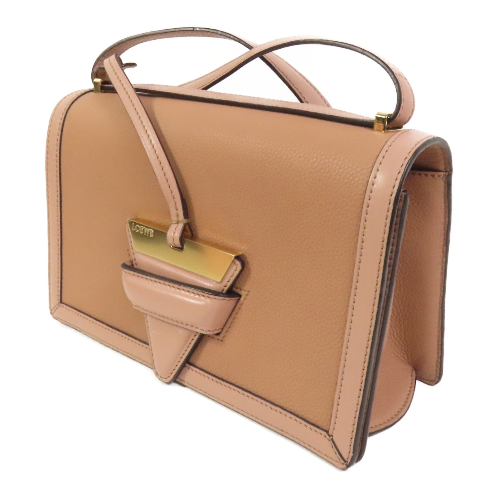 LOEWE 牛皮皮革Barcelona肩背袋
