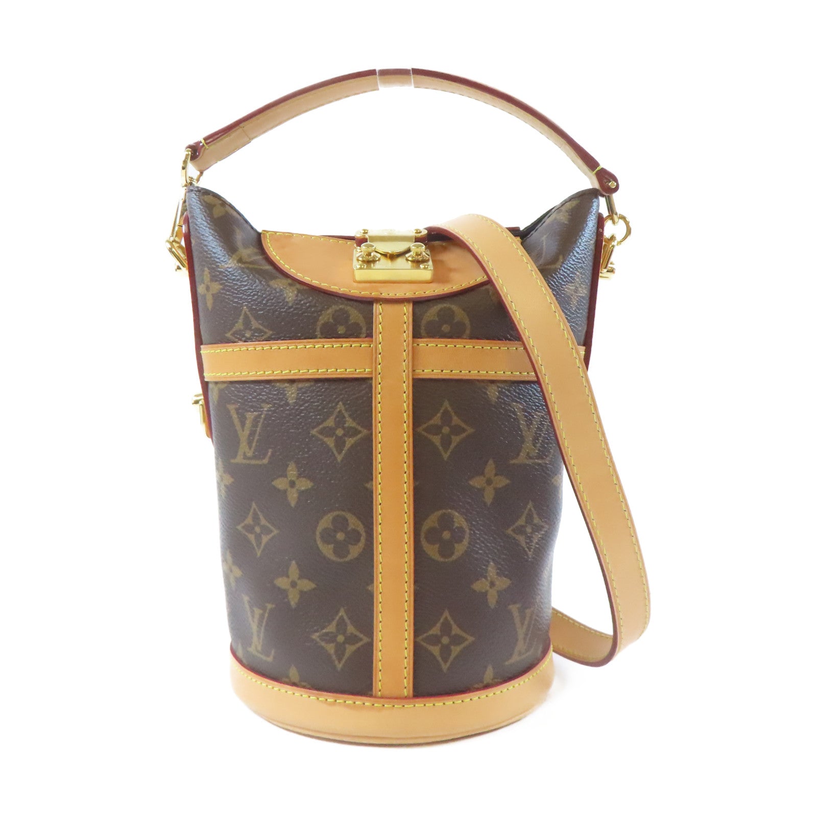 LOUIS VUITTON Monogram Duffle金扣手挽肩背兩用袋啡色