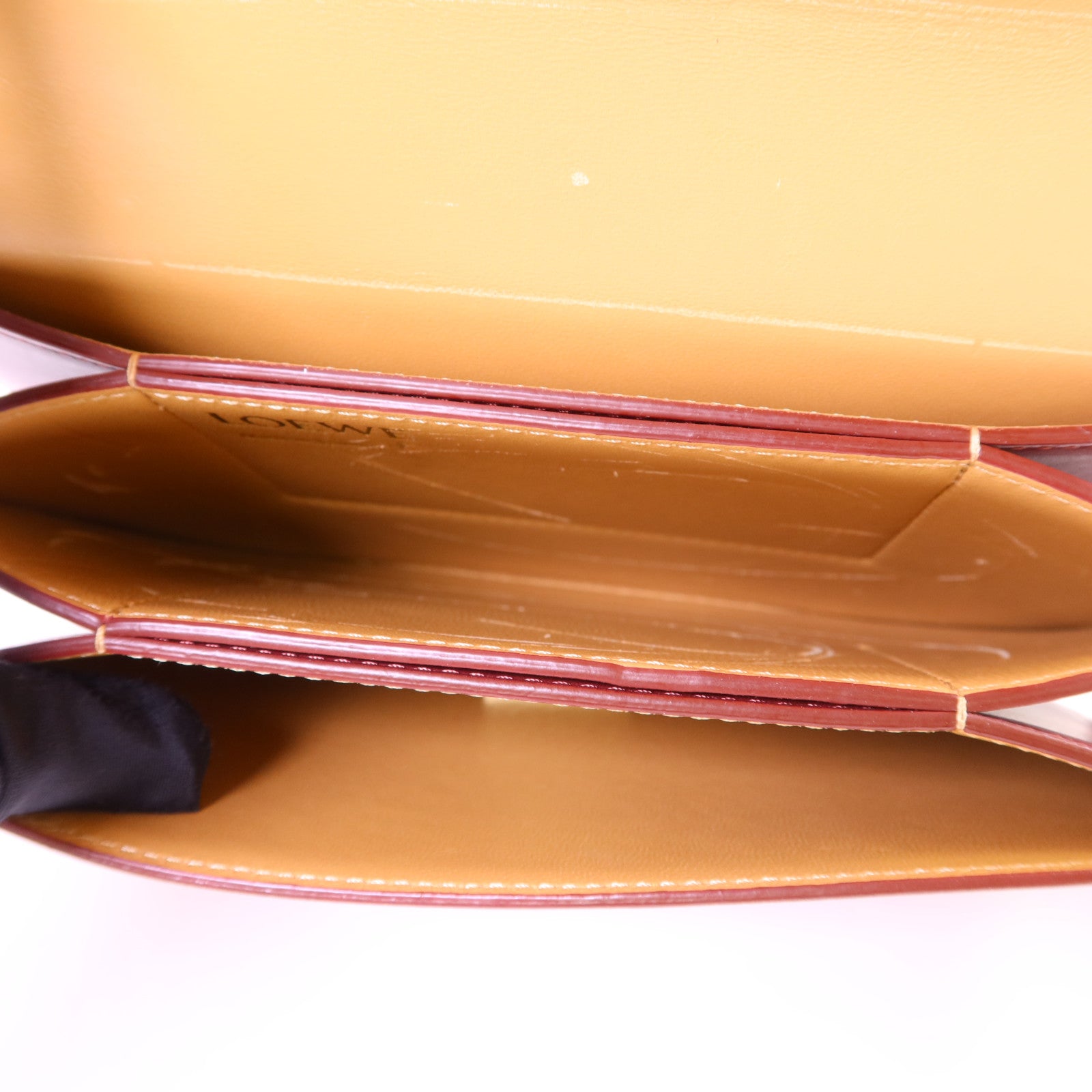 LOEWE 【激減優惠】羊皮皮革Goya金扣肩背袋