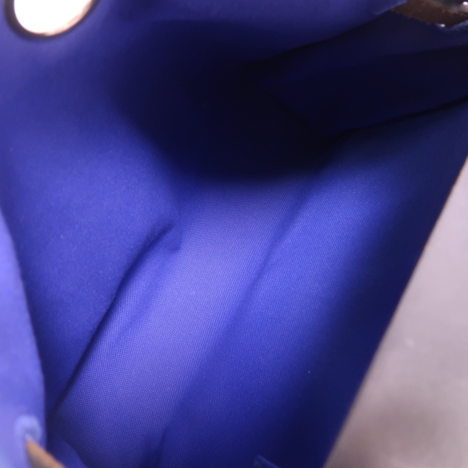 HERMES 帆布Herbag PM銀扣手挽肩背兩用袋Bleu Electrique