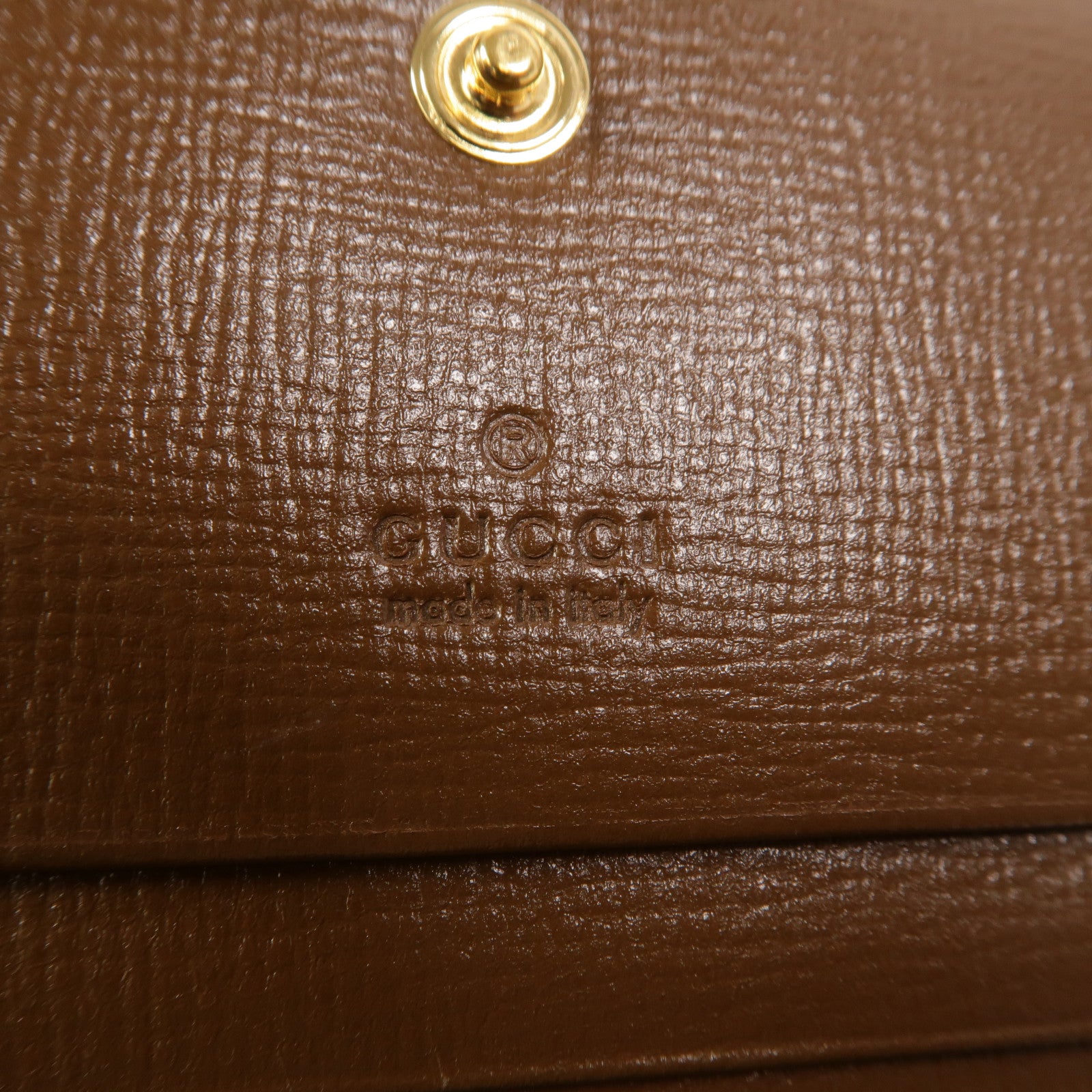 GUCCI 塗層帆布Horsebit 1955 Card Case Wallet錢包