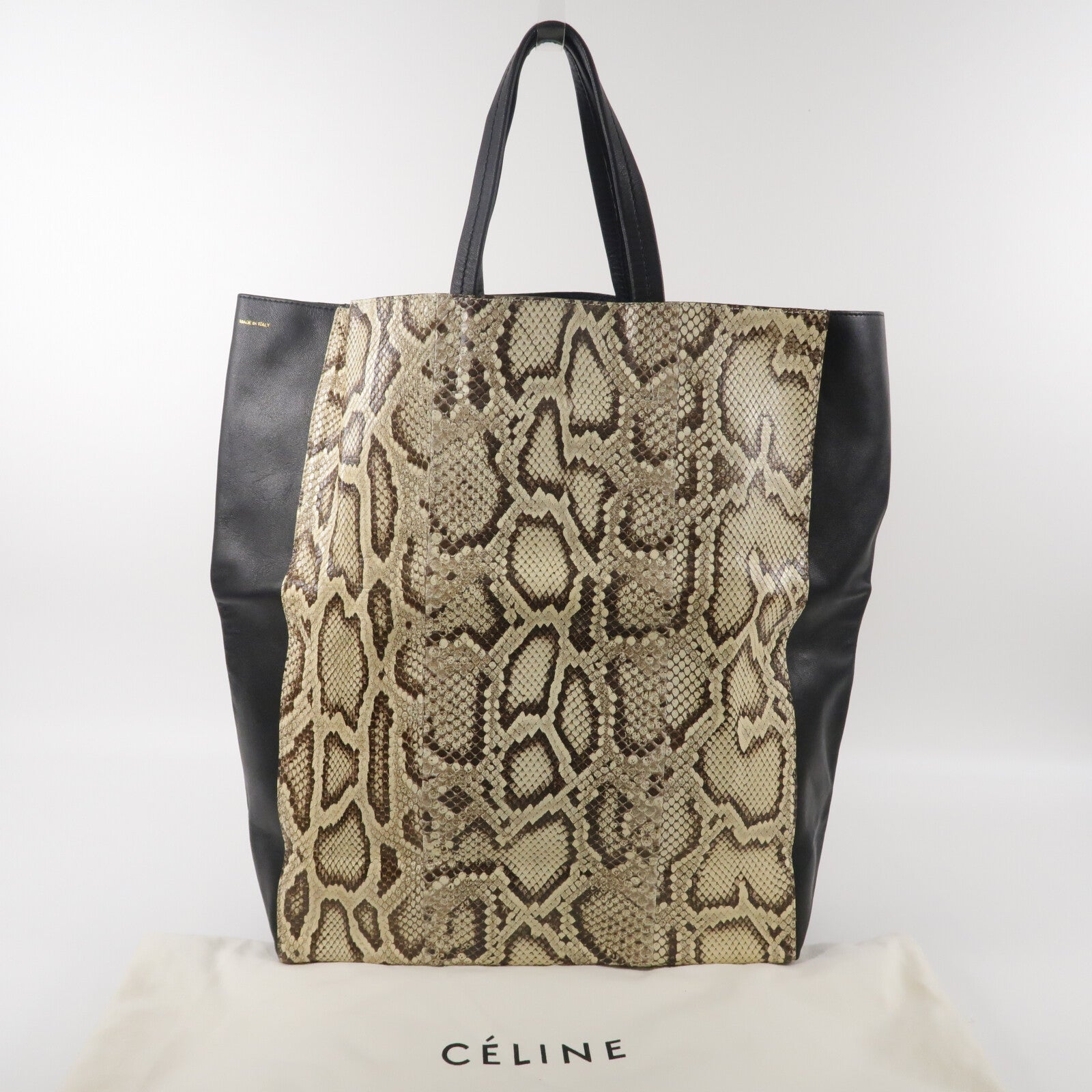 CELINE 蛇皮皮革Vertical Cabas Tote手挽袋