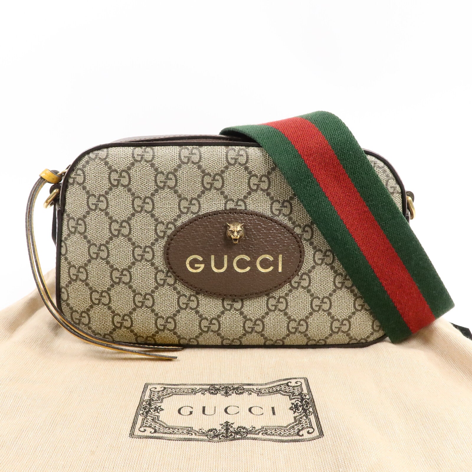 GUCCI 塗層帆布Neo Vintage GG Supreme肩背袋