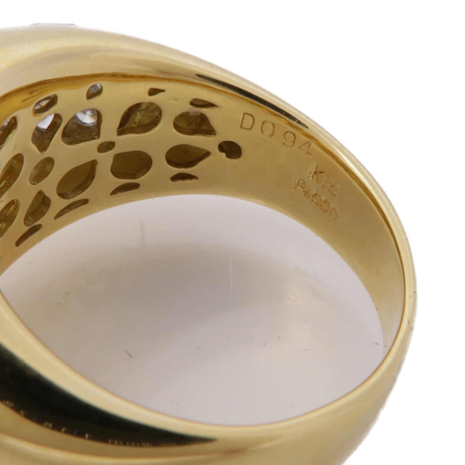 JEWELRY 【激減優惠】18K黃金/PT900鉑金Diamond Ring鑽石戒指US#6.75