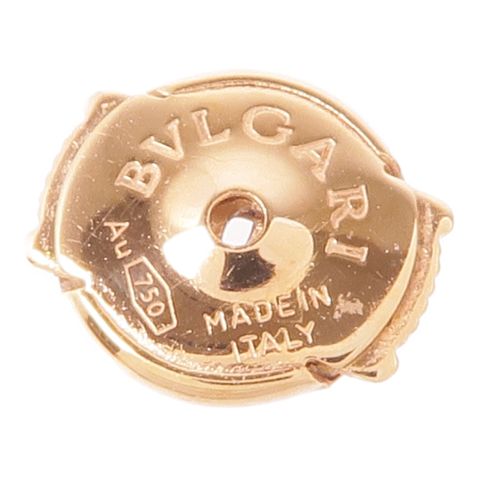 BVLGARI 18K玫瑰金Single Earring鑽石耳環