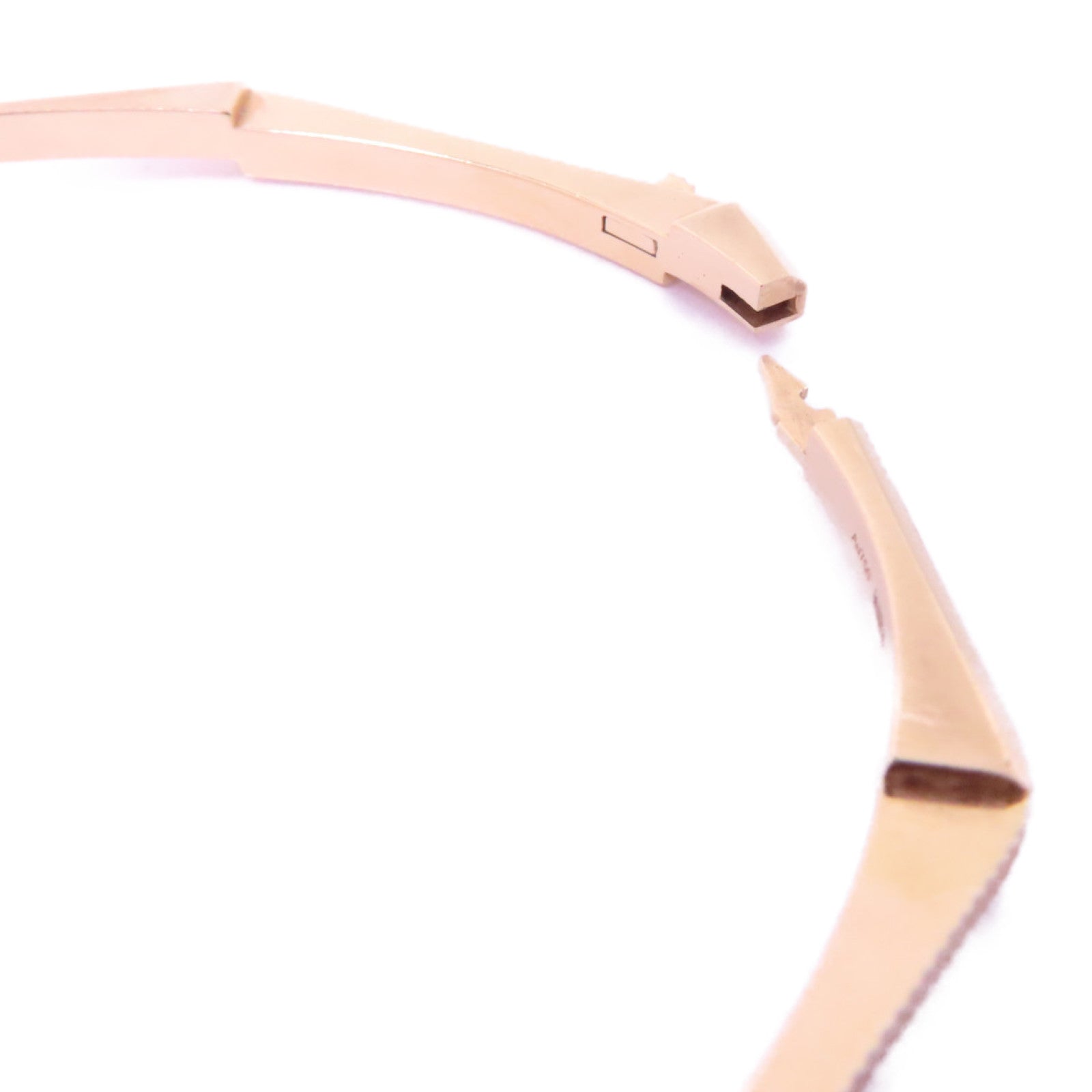 GUCCI 18K玫瑰金Link To Love Bangle手鐲