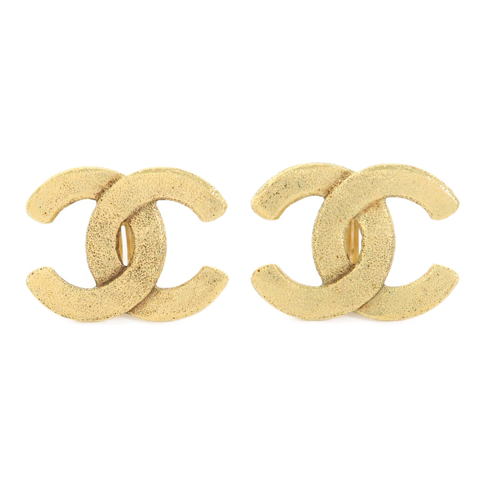 CHANEL 金屬Vintage Earrings耳環金色