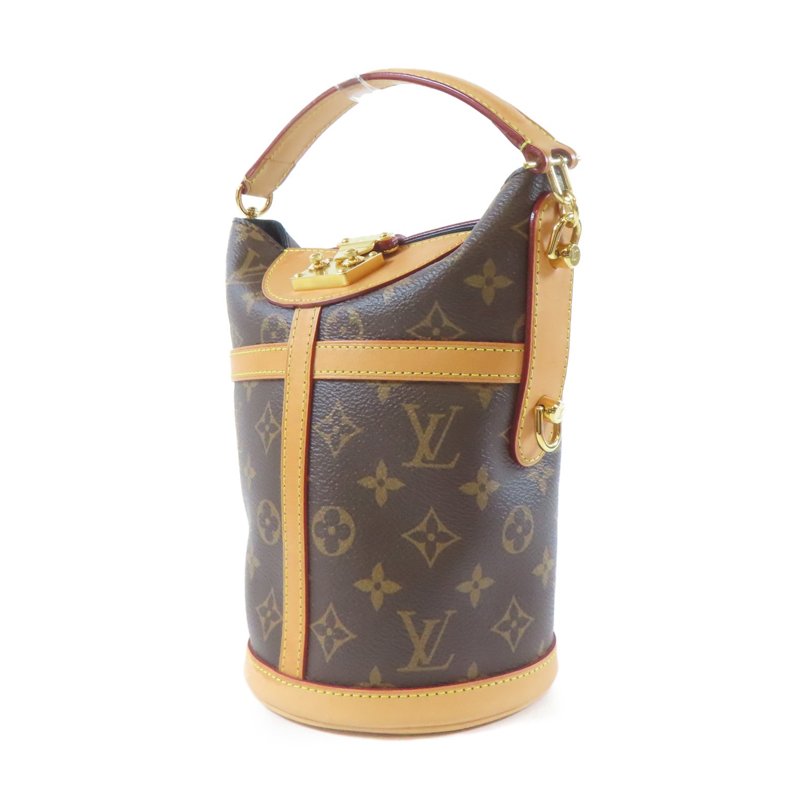 LOUIS VUITTON Monogram Duffle金扣手挽肩背兩用袋啡色