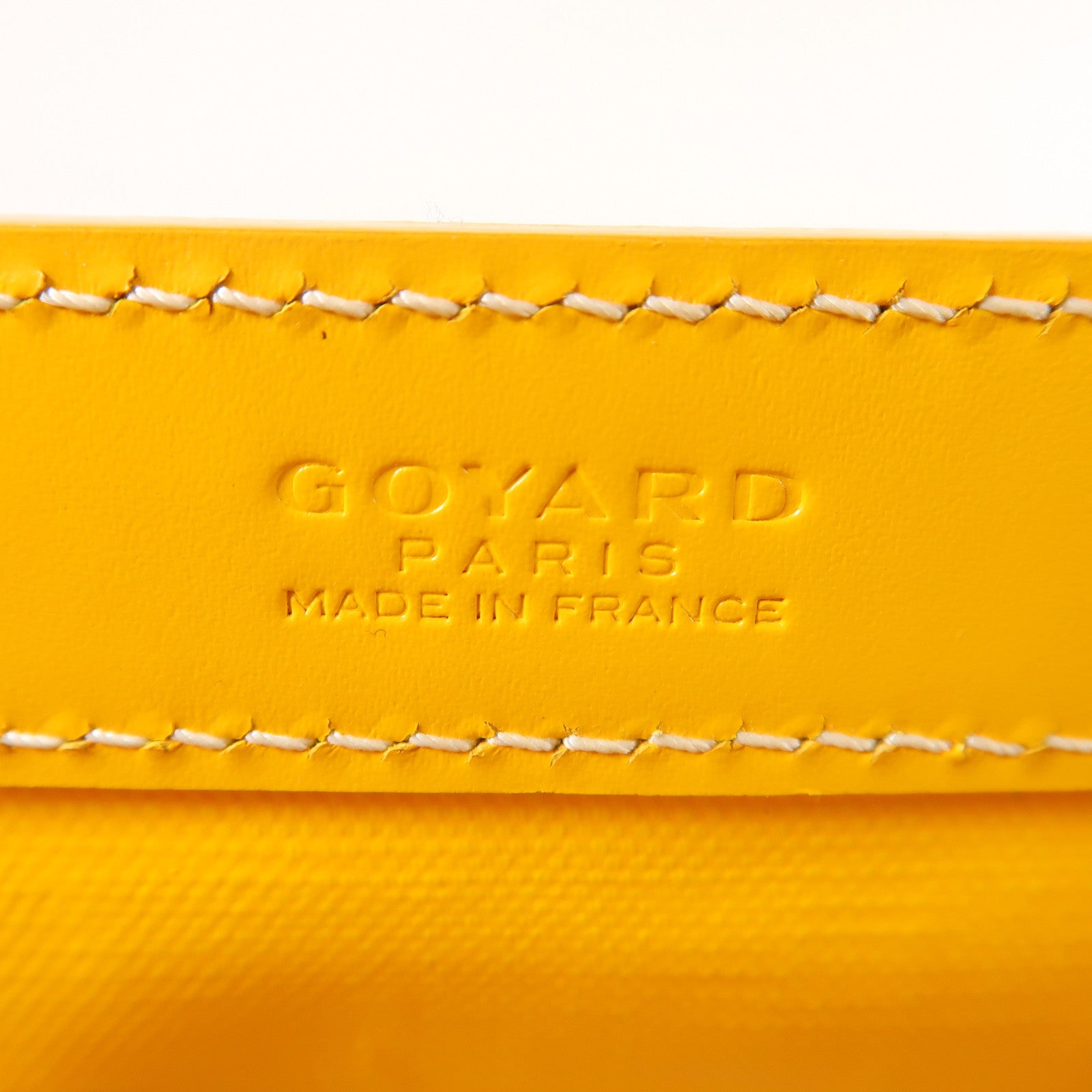 GOYARD 【激減優惠】塗層帆布Bellechasse Biaude PM肩背袋黃色
