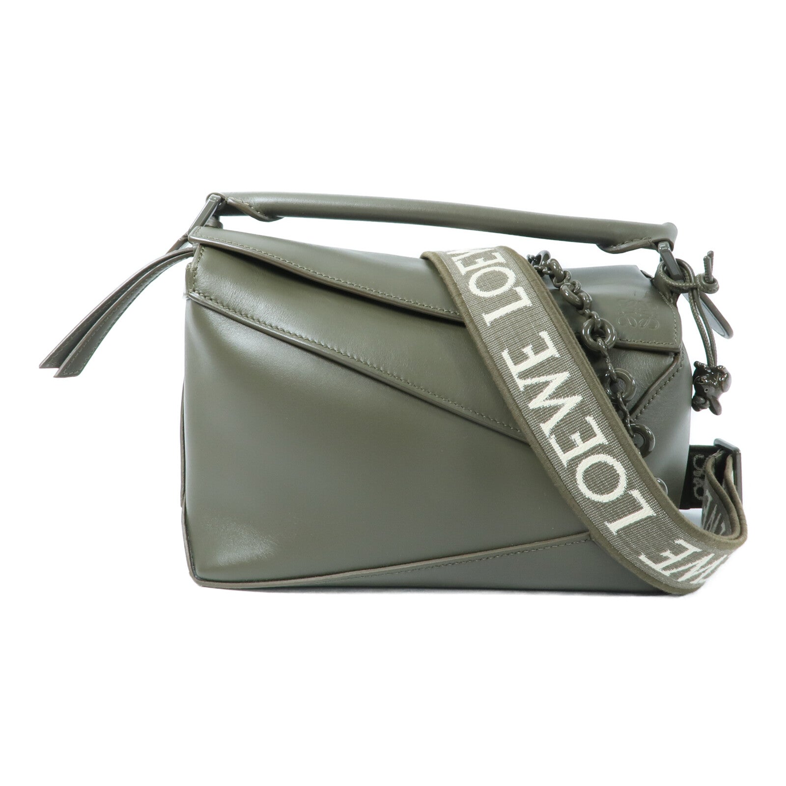 LOEWE 牛皮皮革Edge Puzzle Small手挽肩背兩用袋