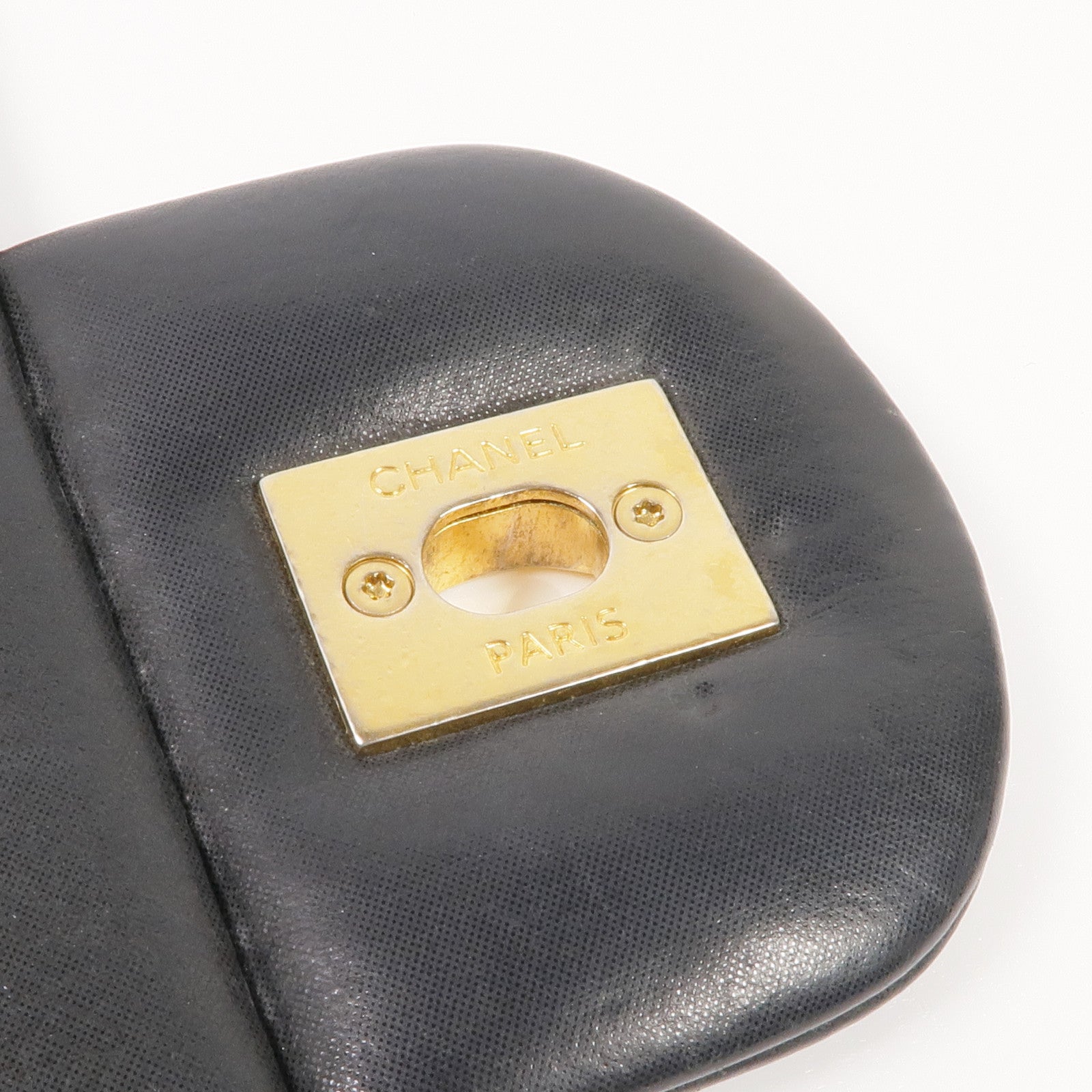 CHANEL 牛皮皮革Chain Shoulder Bag金扣鏈帶肩背袋