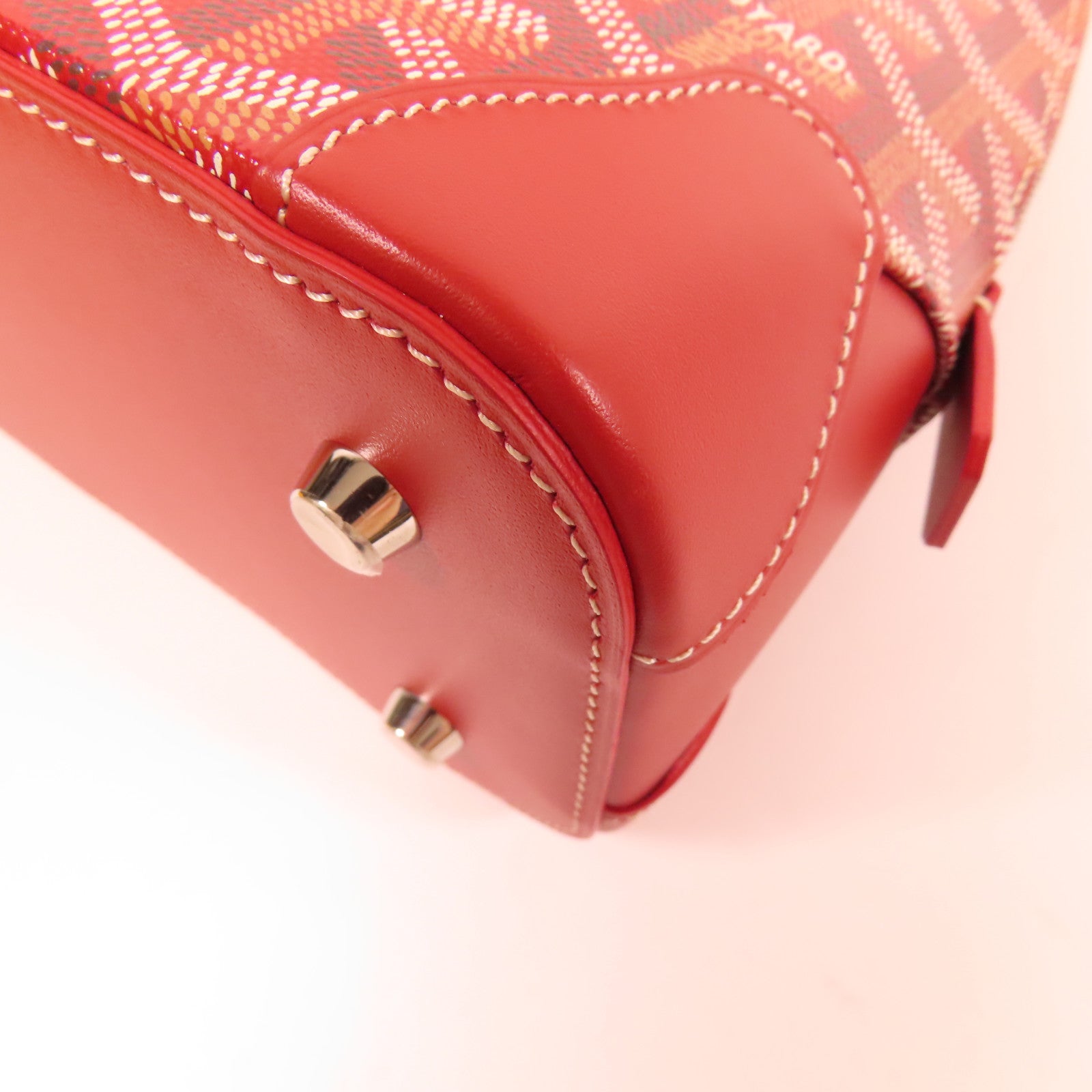 GOYARD 塗層帆布Vendome Mini銀扣手挽袋