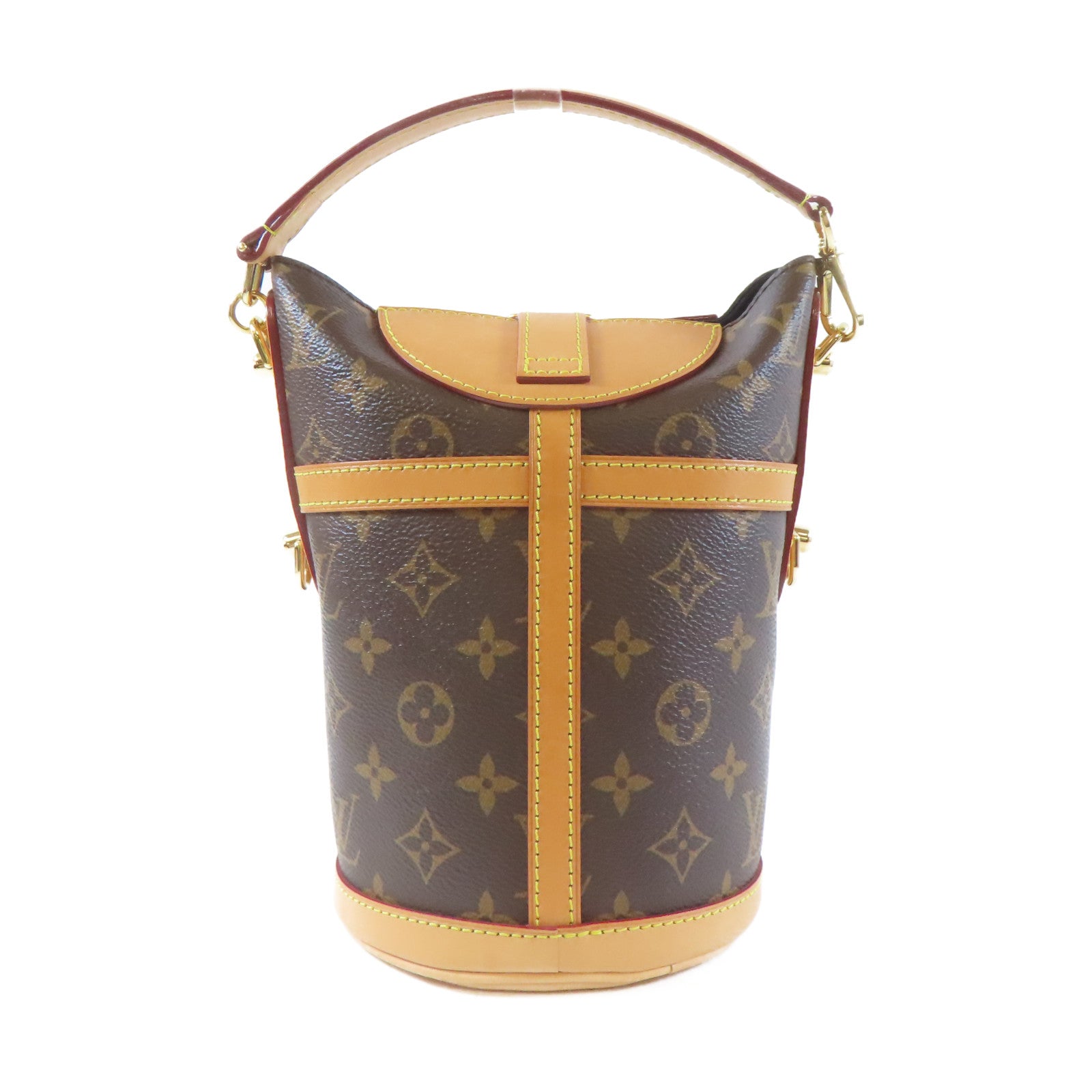 LOUIS VUITTON Monogram Duffle金扣手挽肩背兩用袋啡色