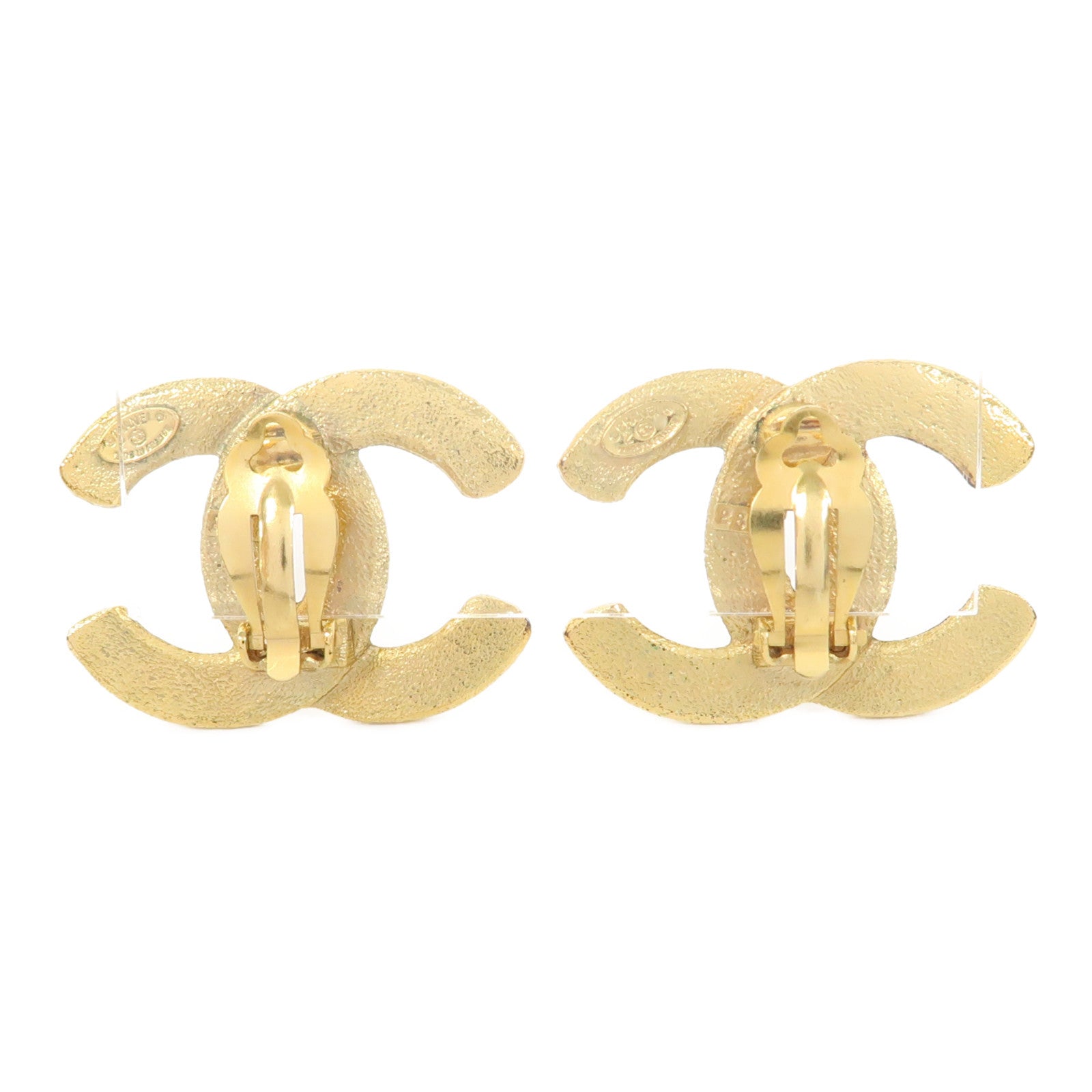 CHANEL 金屬Vintage Earrings耳環金色