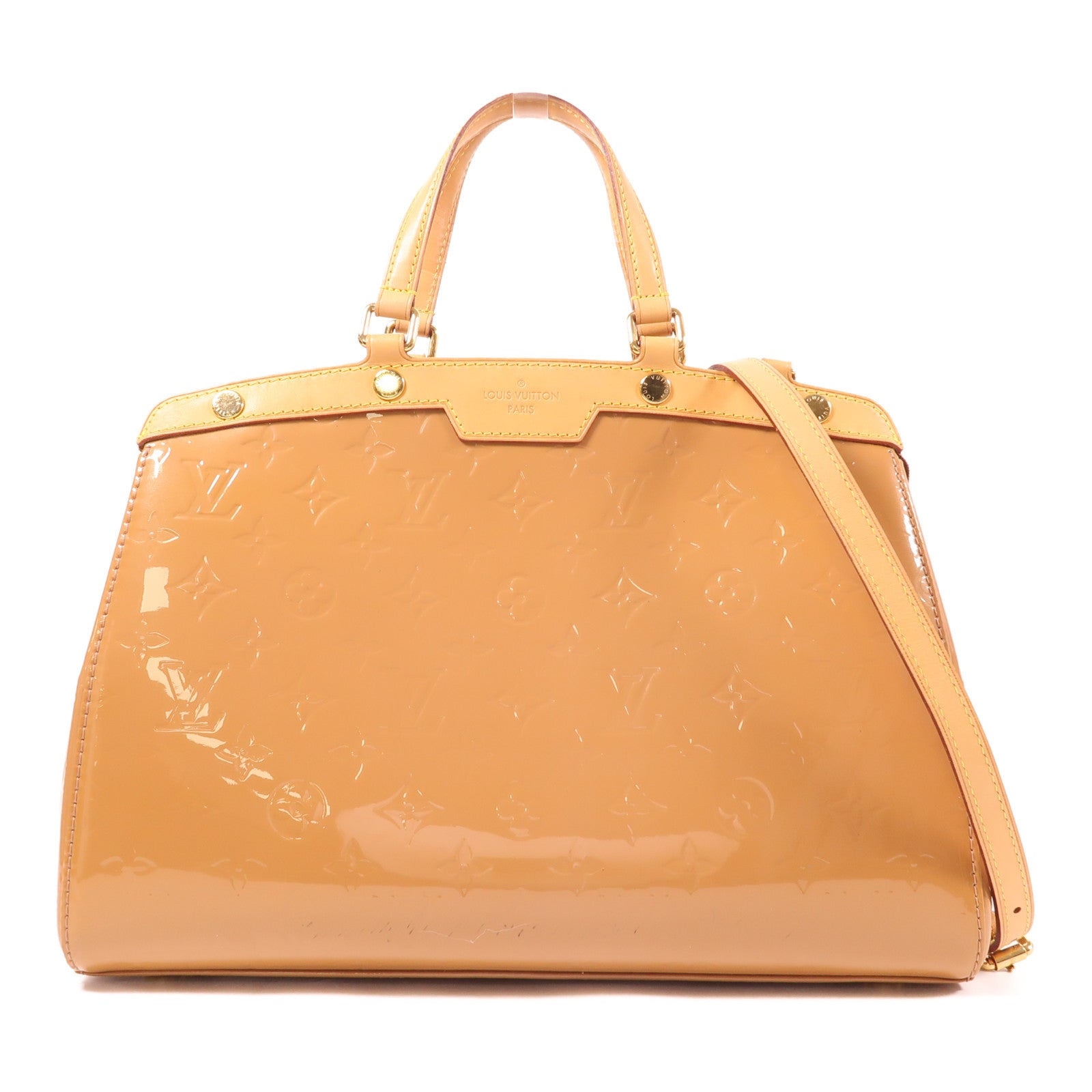 LOUIS VUITTON 【激減優惠】Monogram Vernis Brea MM金扣手挽肩背兩用袋
