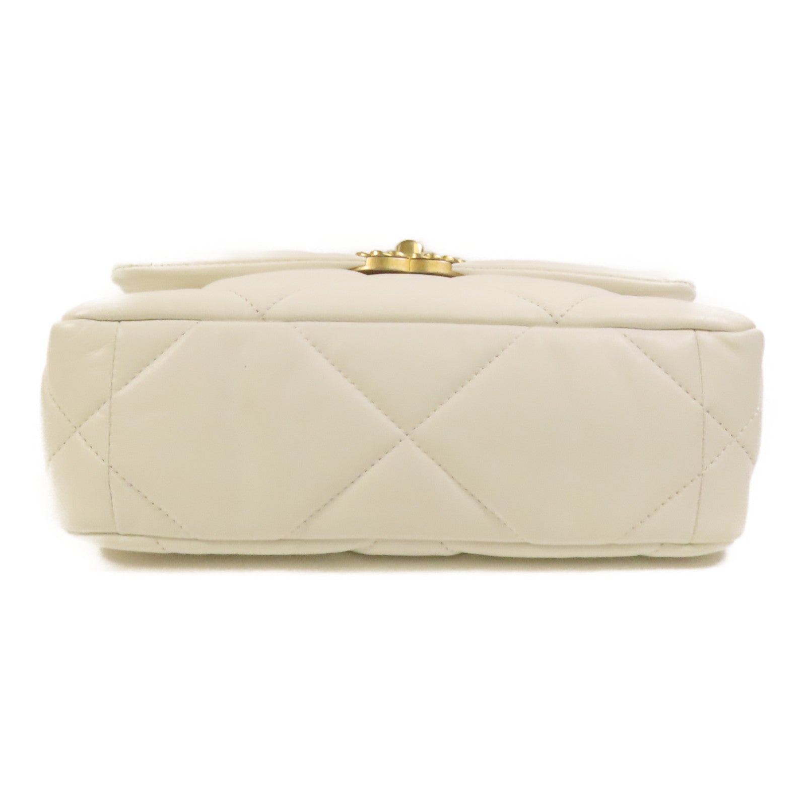 CHANEL 牛皮皮革 Chanel 19 Small金扣鏈帶手挽肩背兩用袋