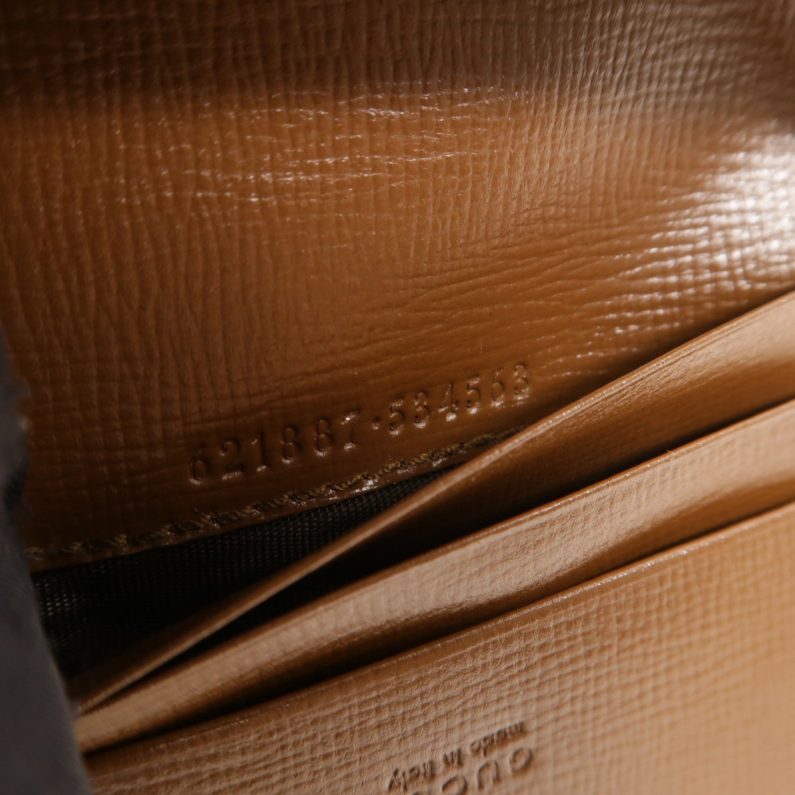 GUCCI 塗層帆布Horsebit 1955 Card Case Wallet錢包