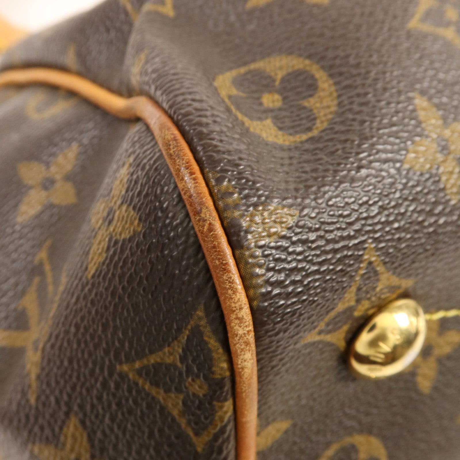LOUIS VUITTON Monogram Tivoli PM金扣手挽袋