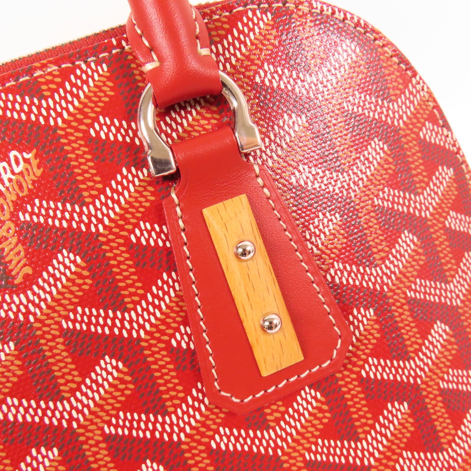 GOYARD 塗層帆布Vendome Mini銀扣手挽袋