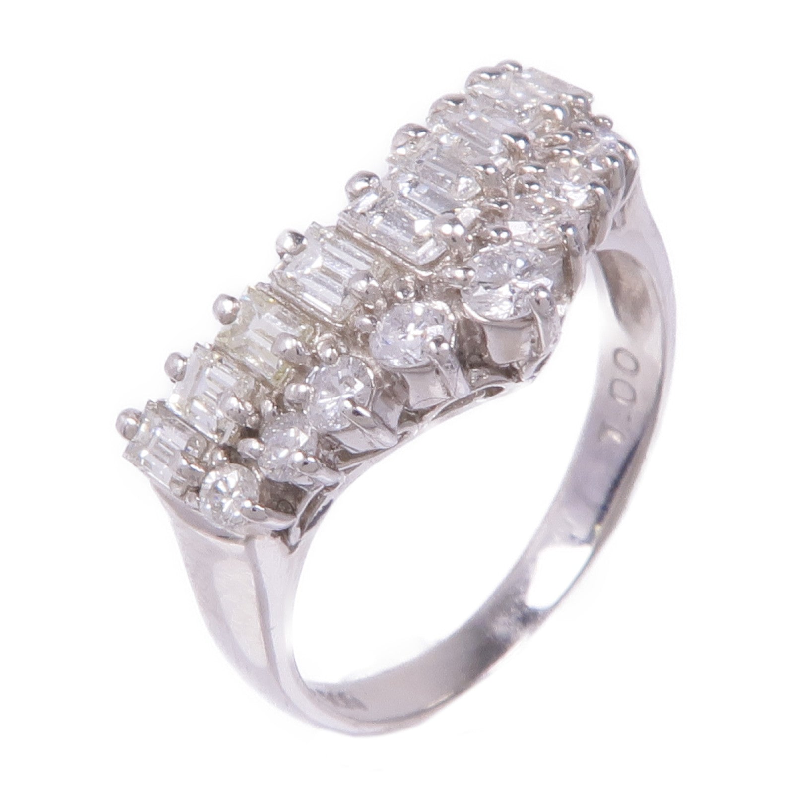 JEWELRY Diamond Ring PT900 Platinum US#5.5