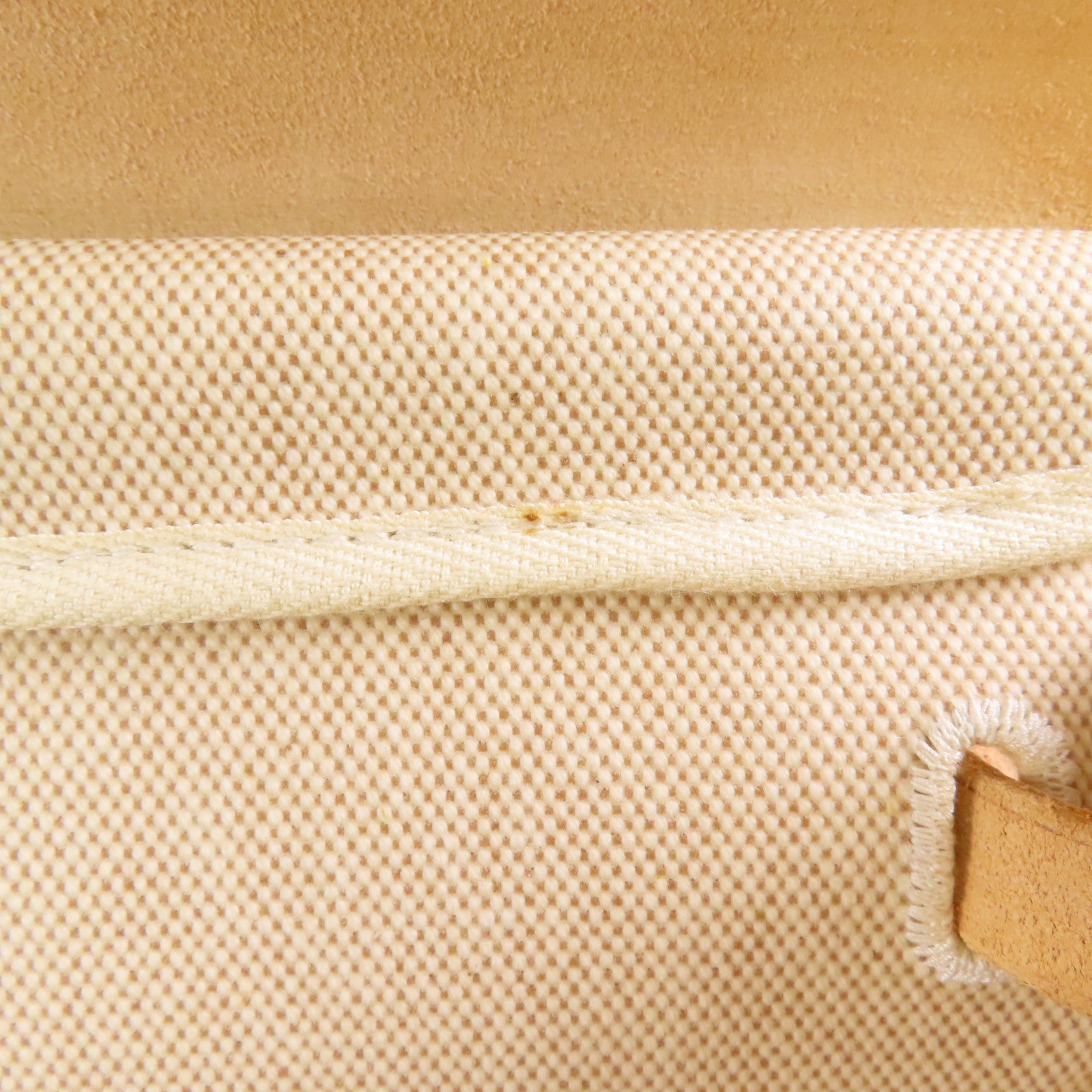 HERMES Toile H Herbag TGM銀扣手挽肩背兩用袋Beige