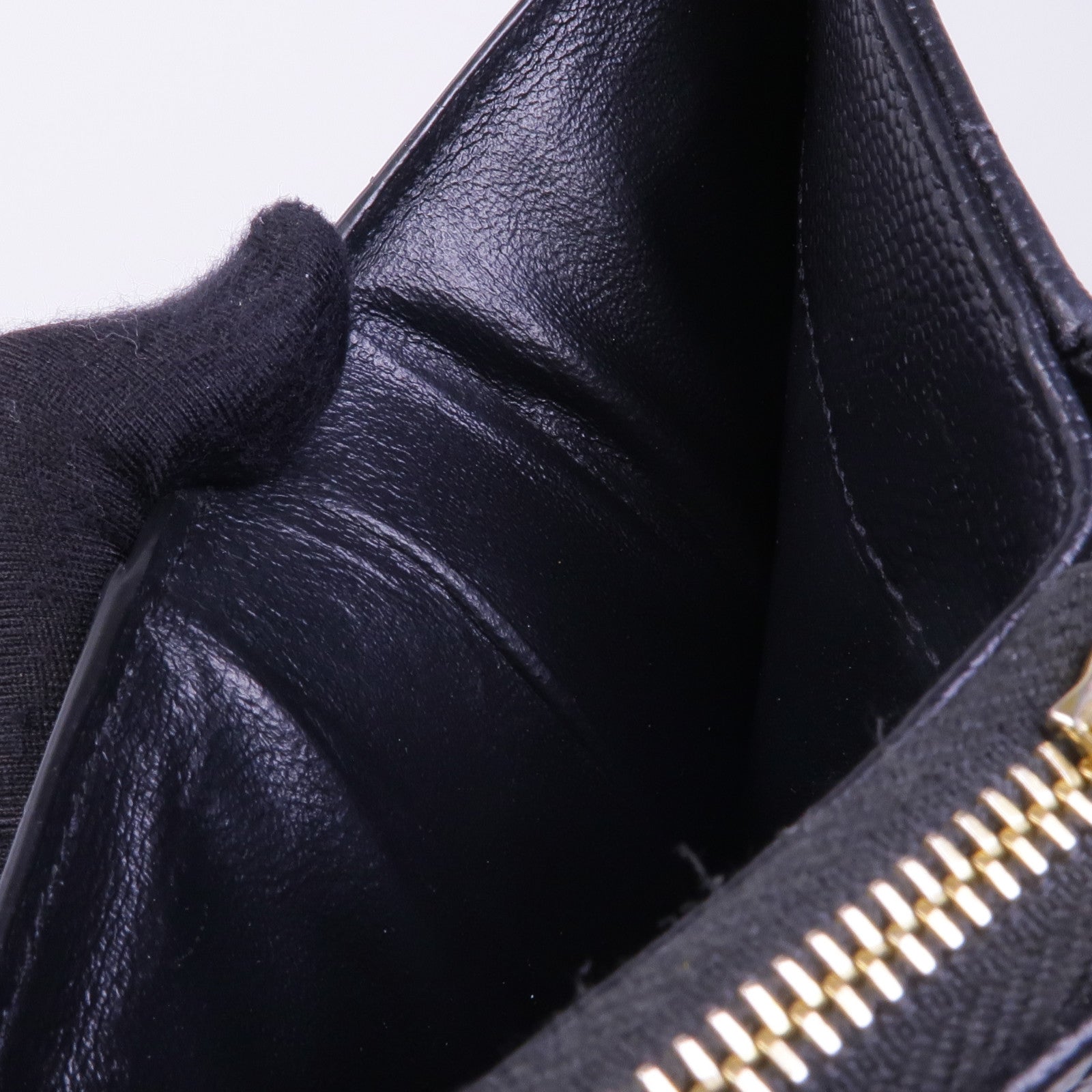 SAINT LAURENT 【激減優惠】牛皮皮革Wallet金扣錢包