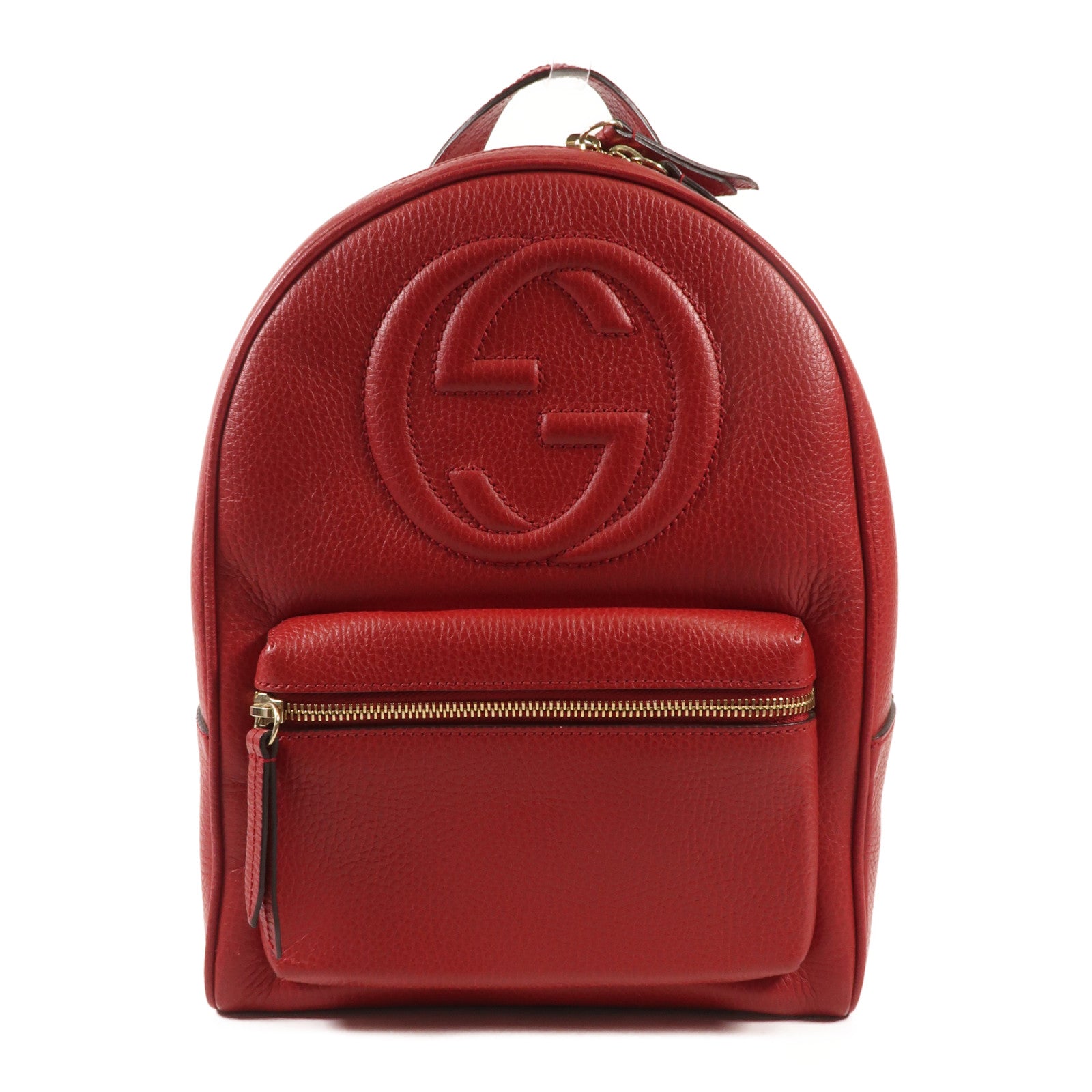 GUCCI 牛皮皮革Backpack金扣背包