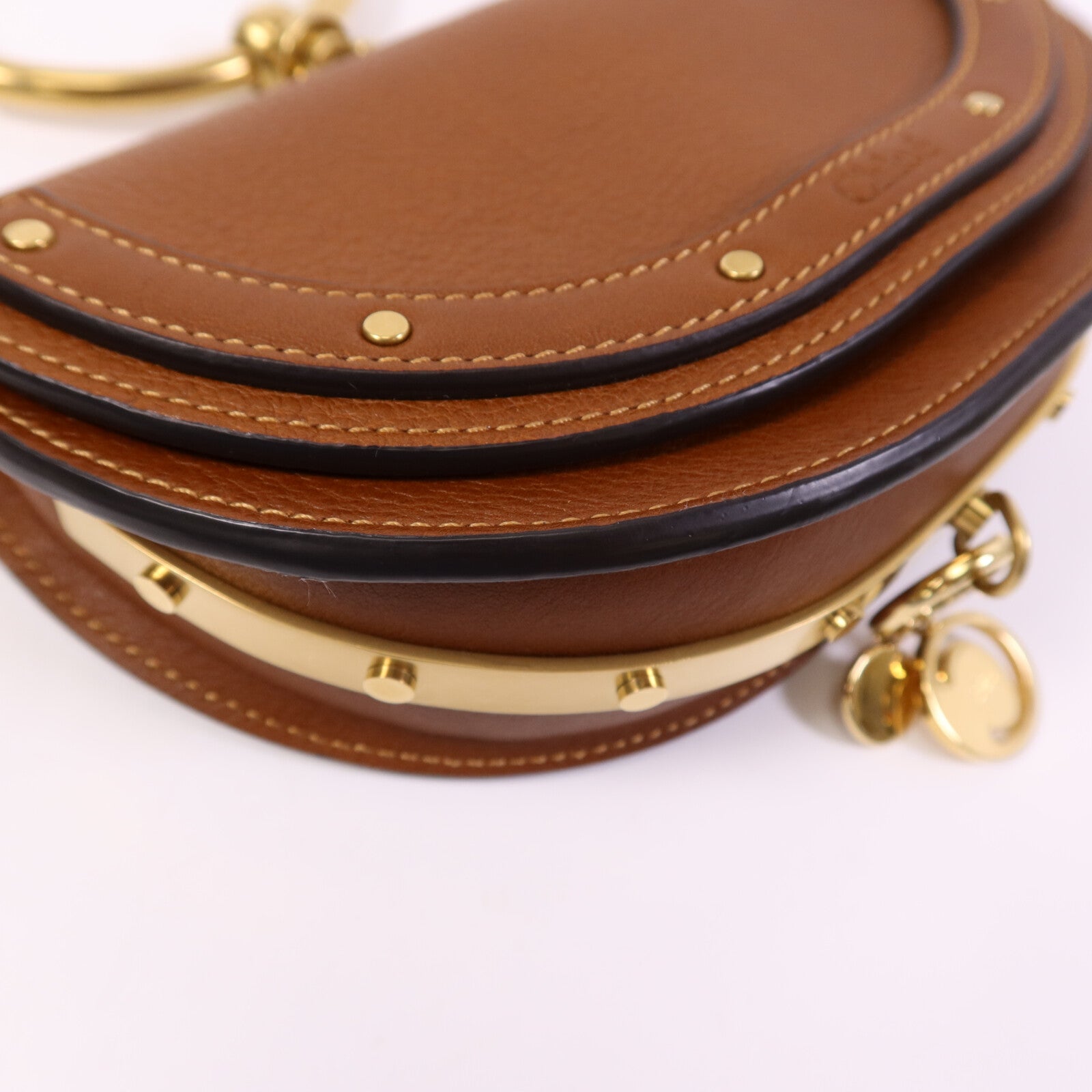 Chloe 牛皮皮革Nile Minaudiere金扣手挽肩背兩用袋