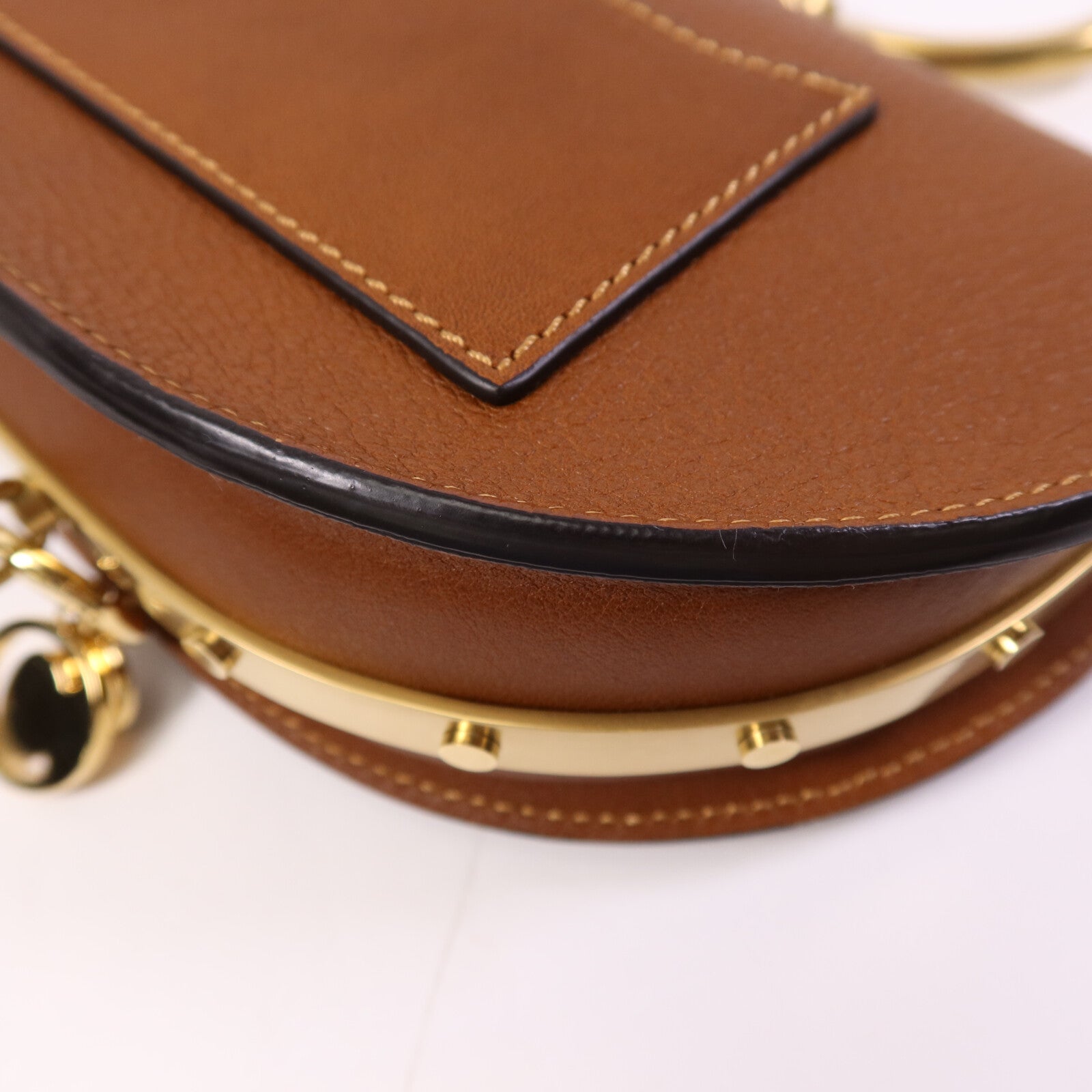 Chloe 牛皮皮革Nile Minaudiere金扣手挽肩背兩用袋