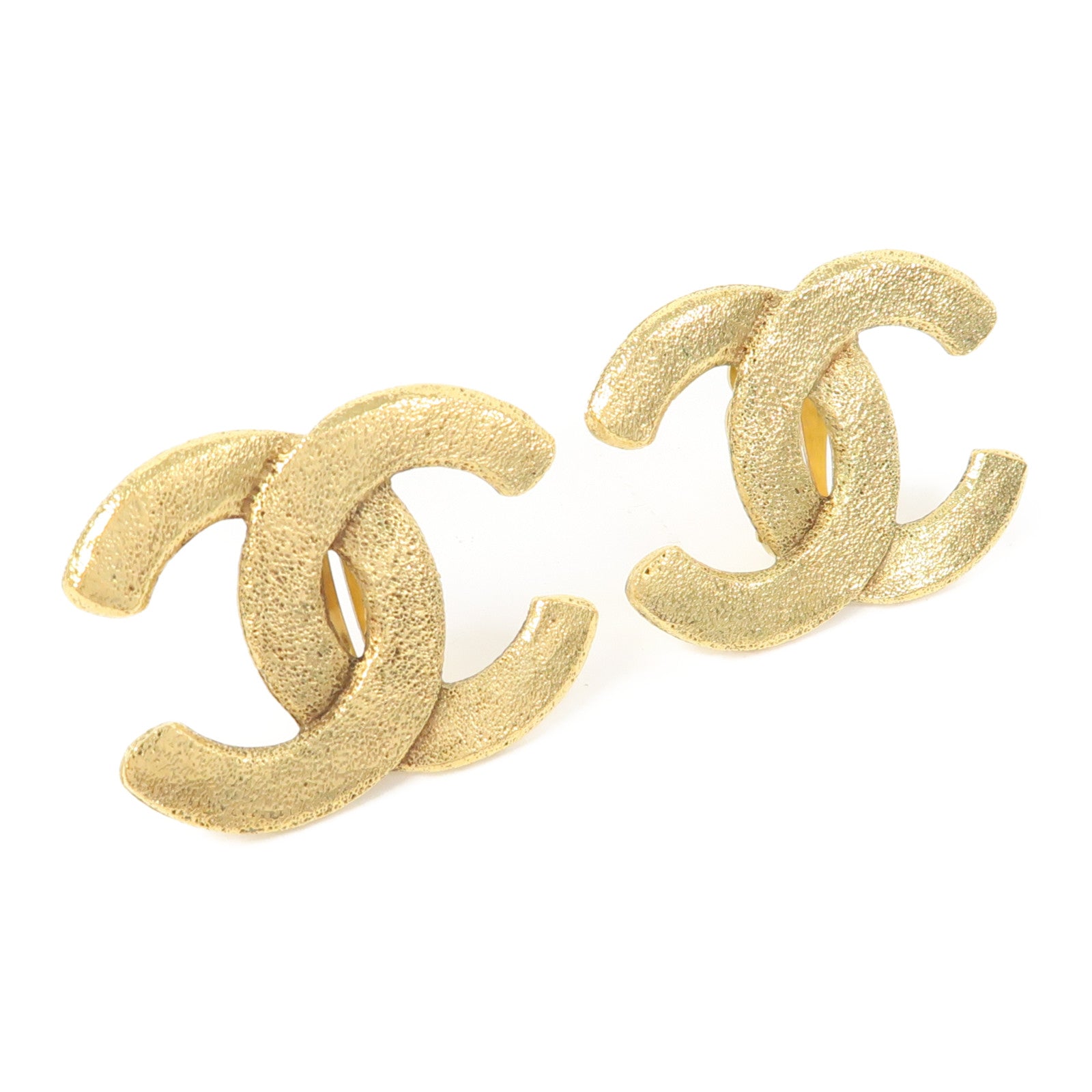 CHANEL 金屬Vintage Earrings耳環金色