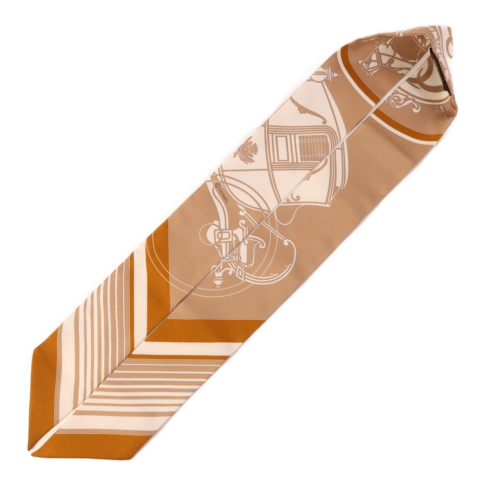 HERMES 絲質Twilly絲巾