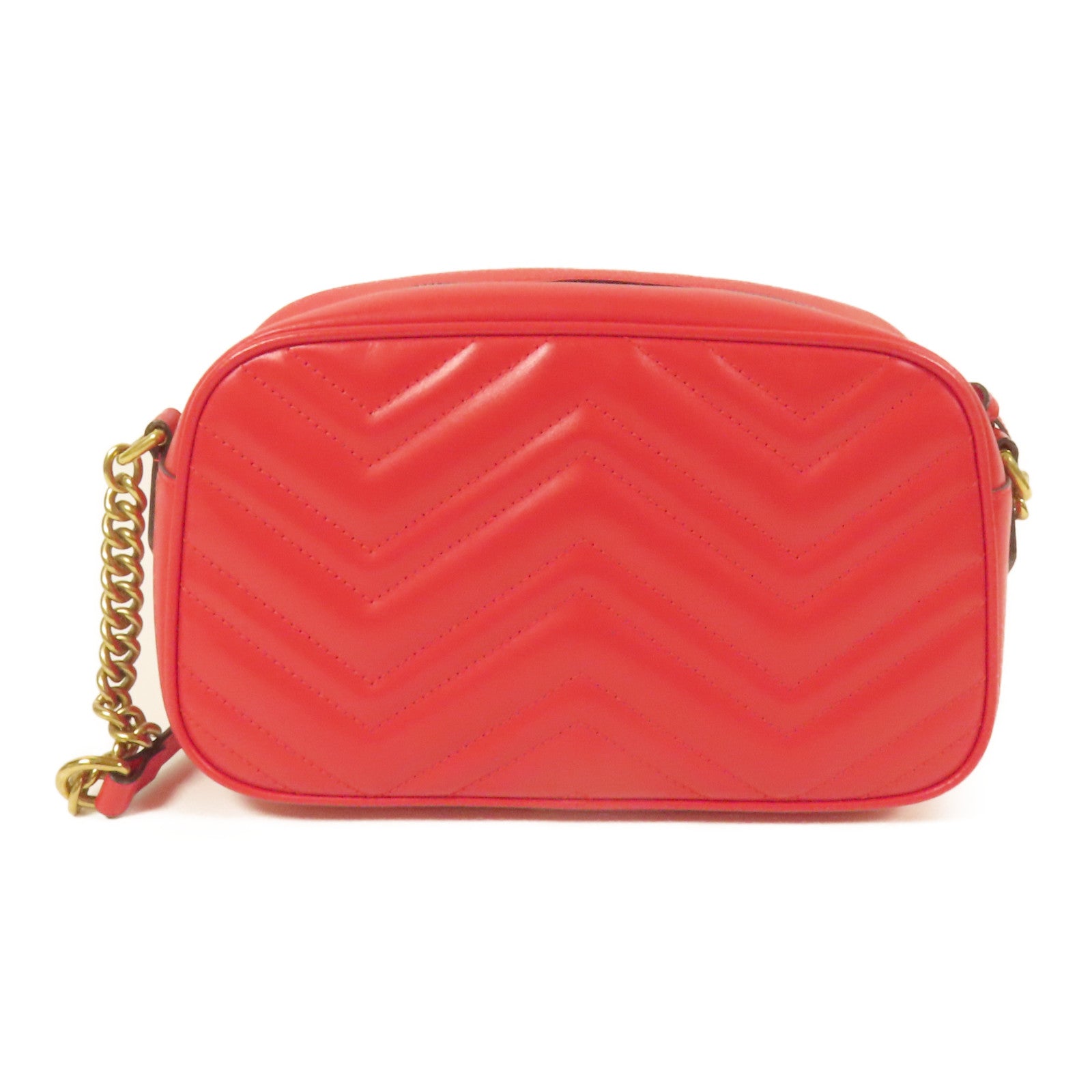 GUCCI 牛皮皮革GG Marmont金扣肩背袋