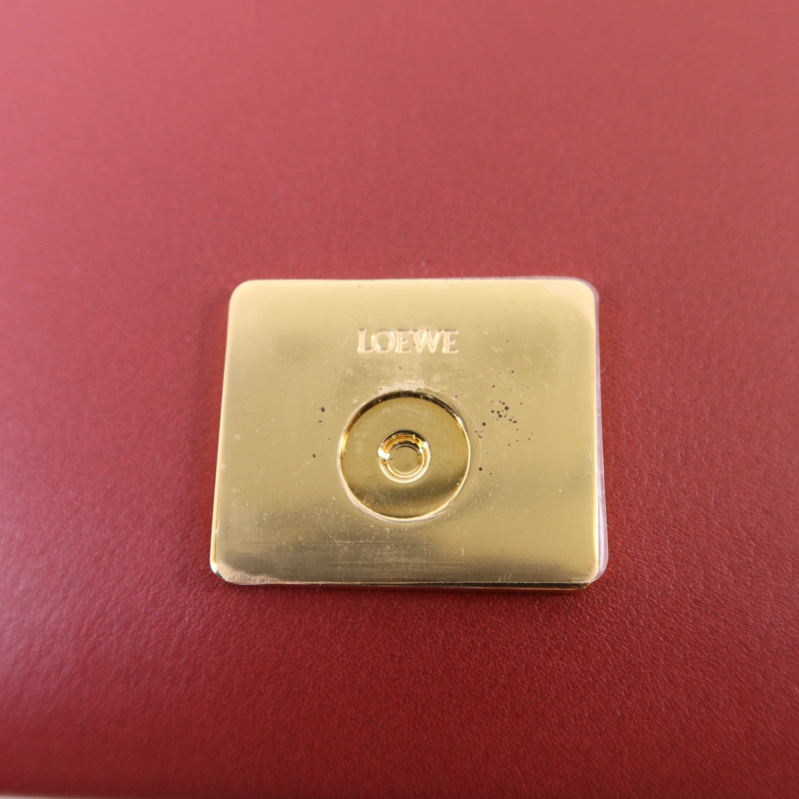 LOEWE 【激減優惠】羊皮皮革Goya金扣肩背袋