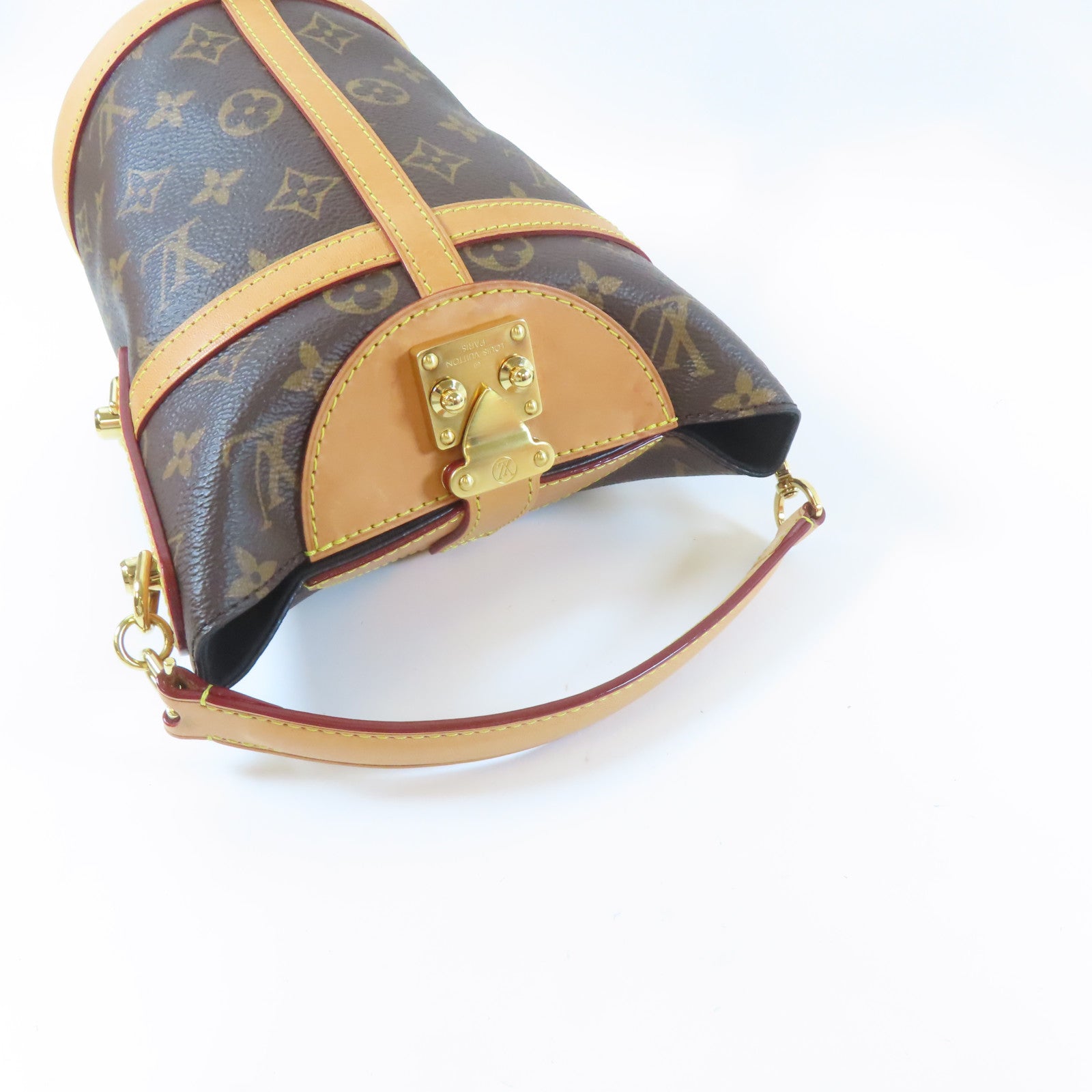 LOUIS VUITTON Monogram Duffle金扣手挽肩背兩用袋啡色