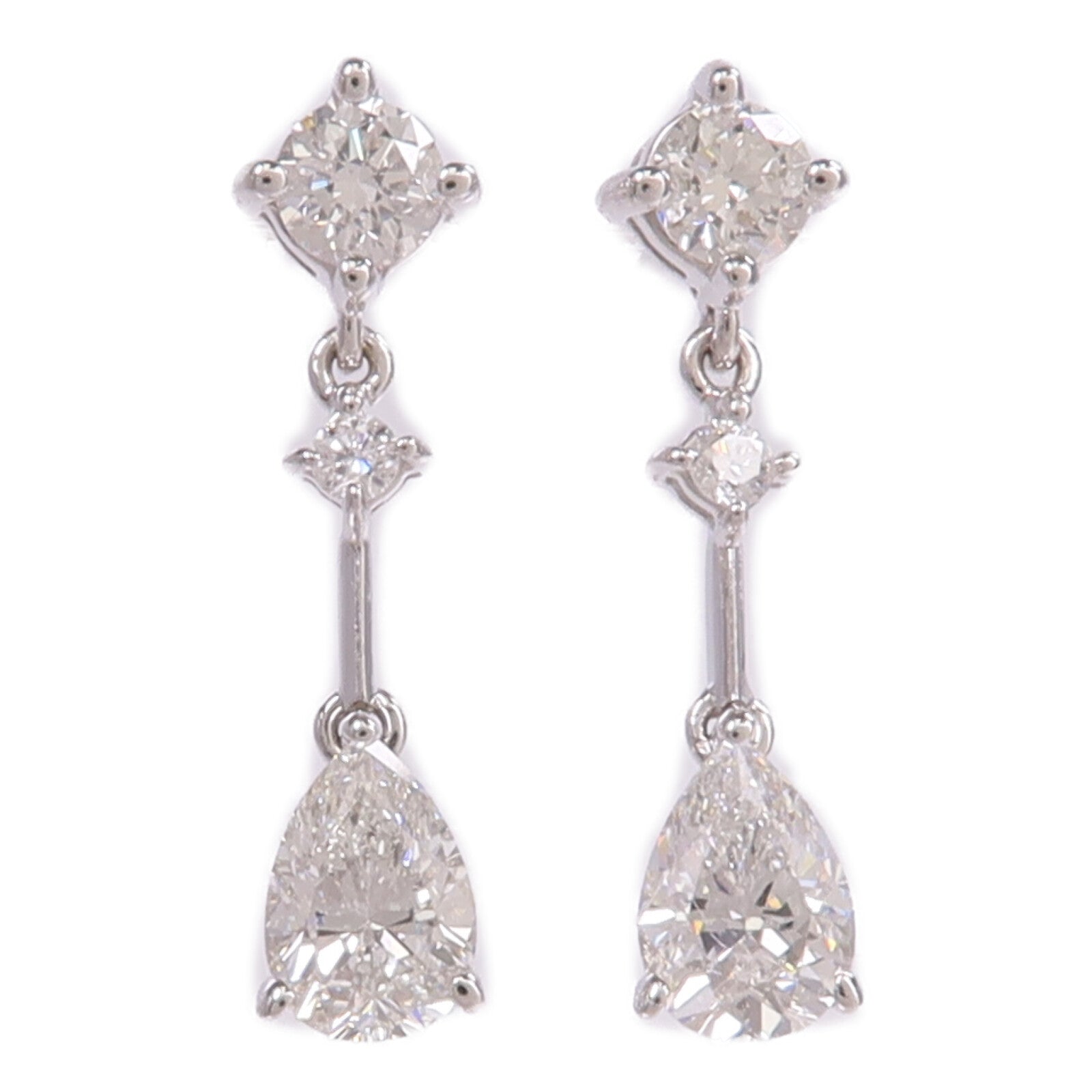 JEWELRY 【激減優惠】18K白金Diamond Earrings鑽石耳環