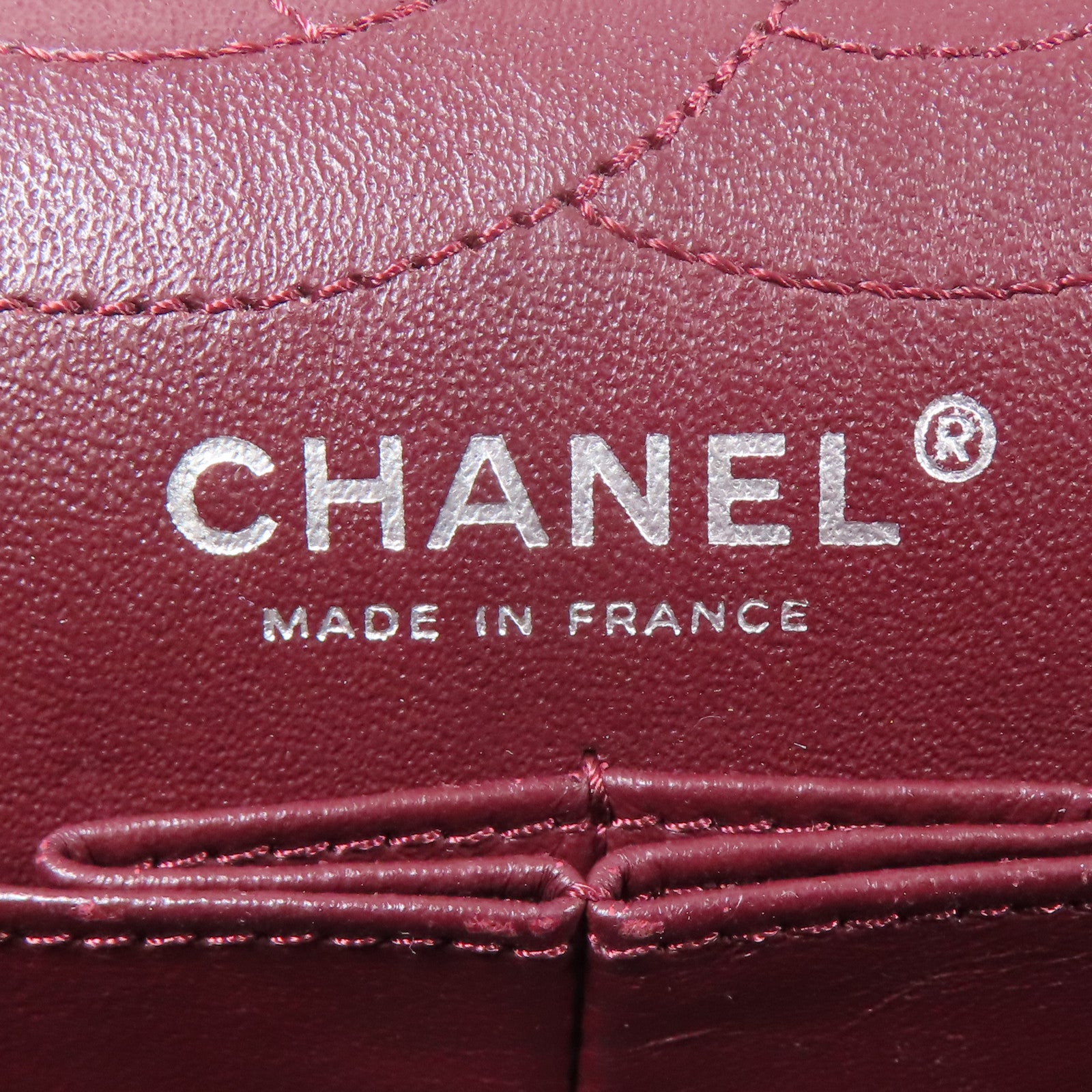CHANEL 牛皮皮革2.55銀扣鏈帶肩背袋