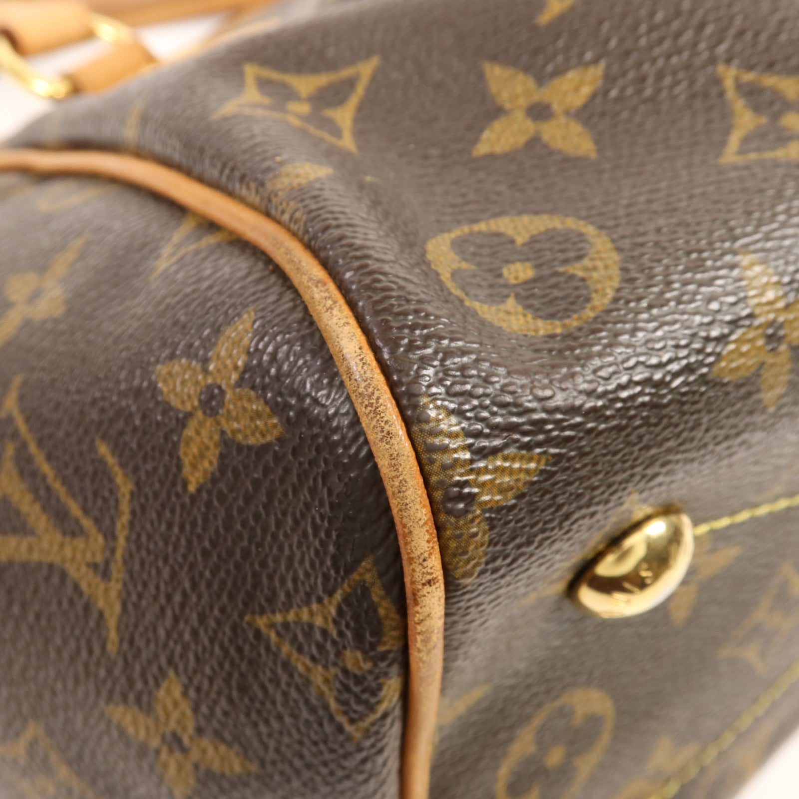LOUIS VUITTON Monogram Tivoli PM金扣手挽袋